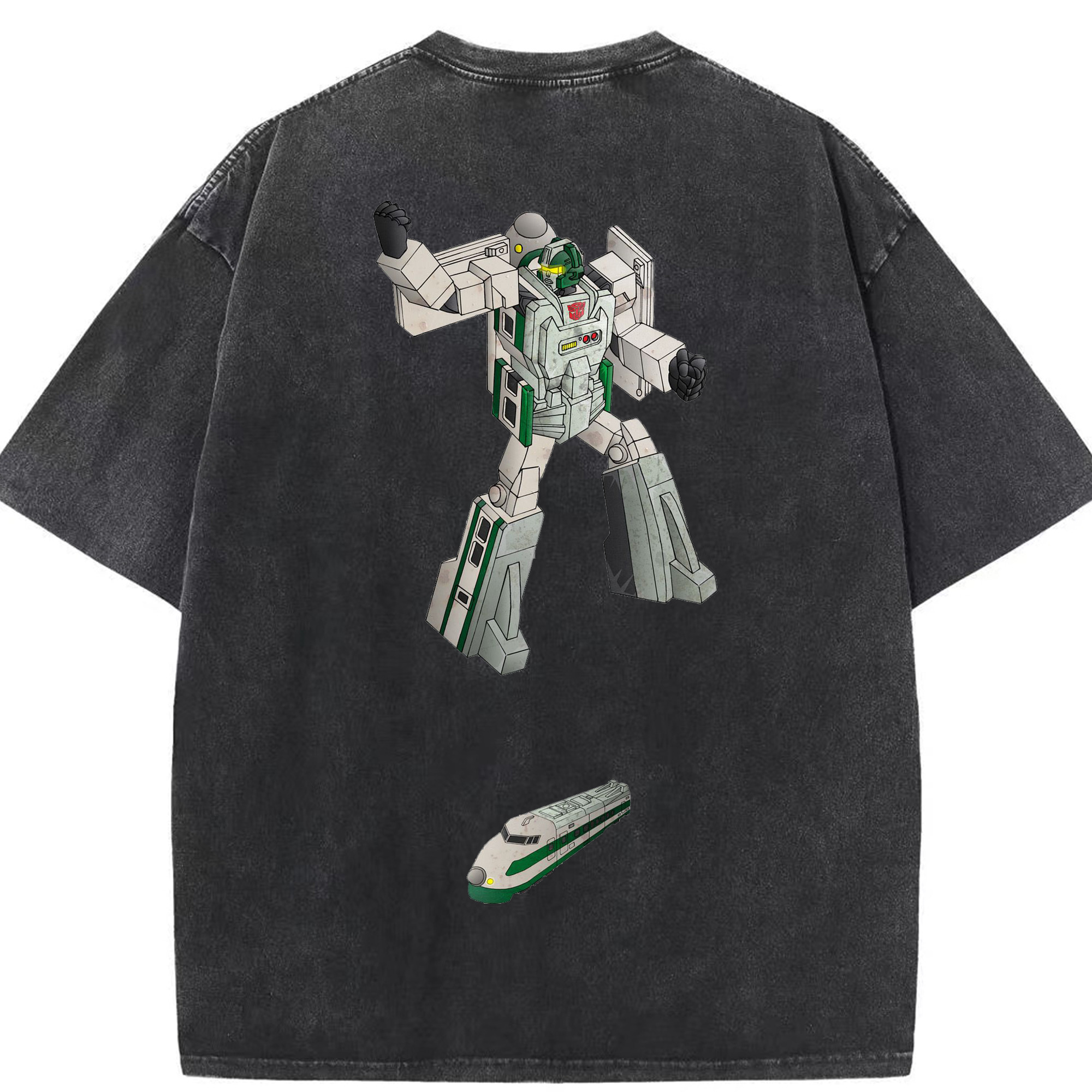 （画像用）  綿100% ヴィンテージ風 半袖Tシャツ（背面プリント）