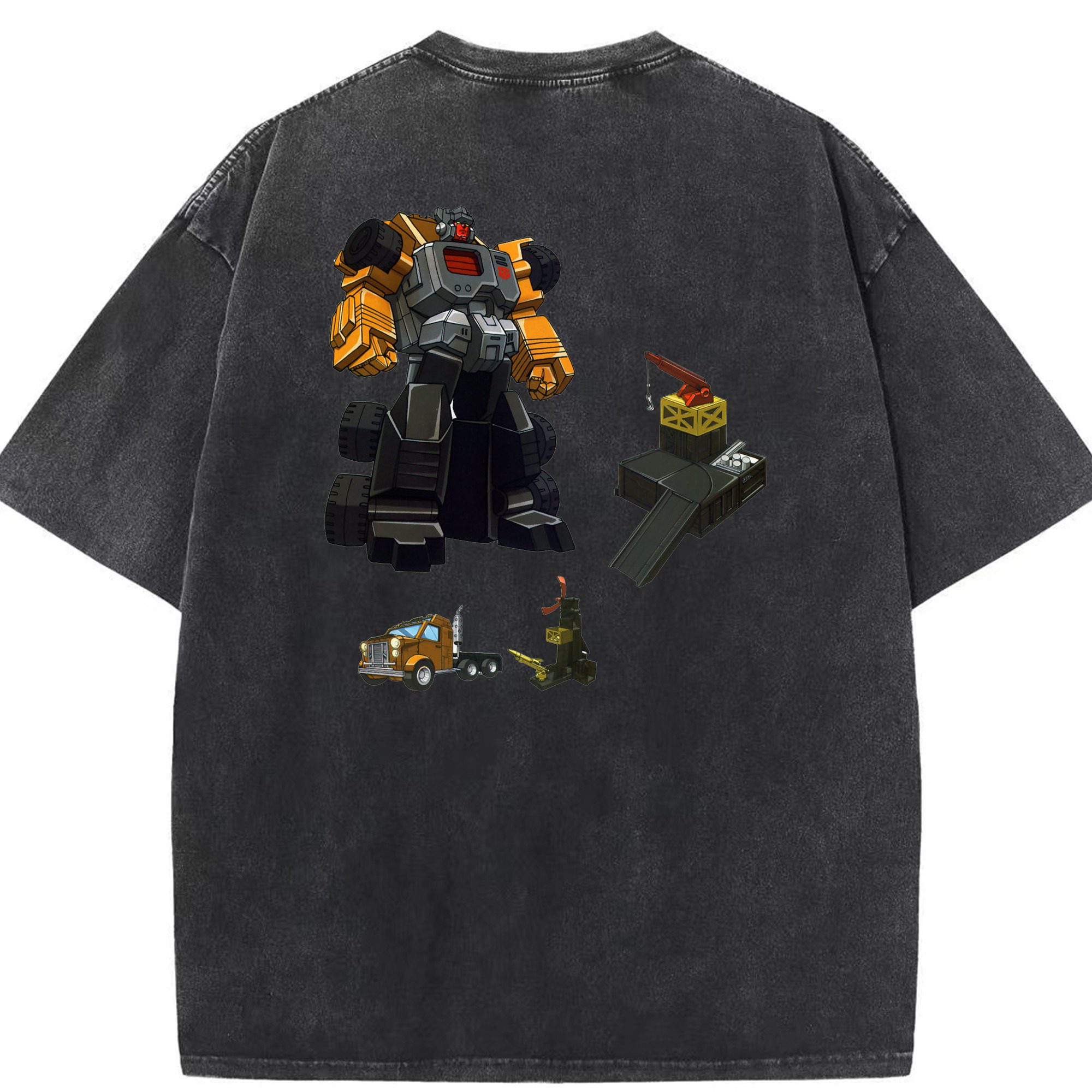 （画像用）  綿100% ヴィンテージ風 半袖Tシャツ（背面プリント）