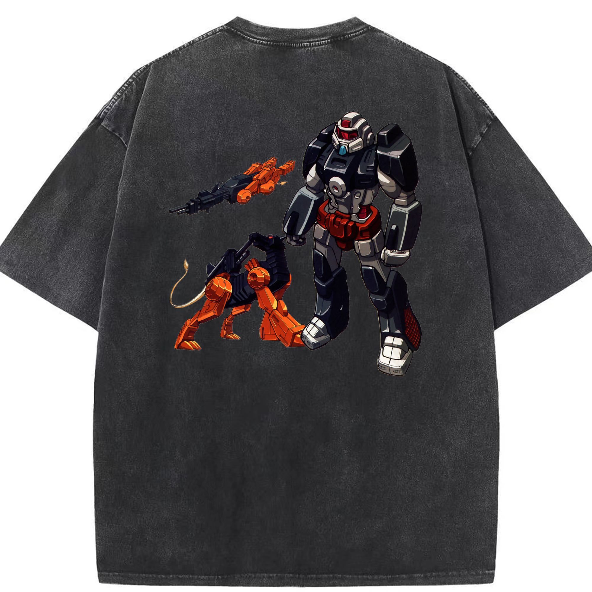 （画像用）  綿100% ヴィンテージ風 半袖Tシャツ（背面プリント）