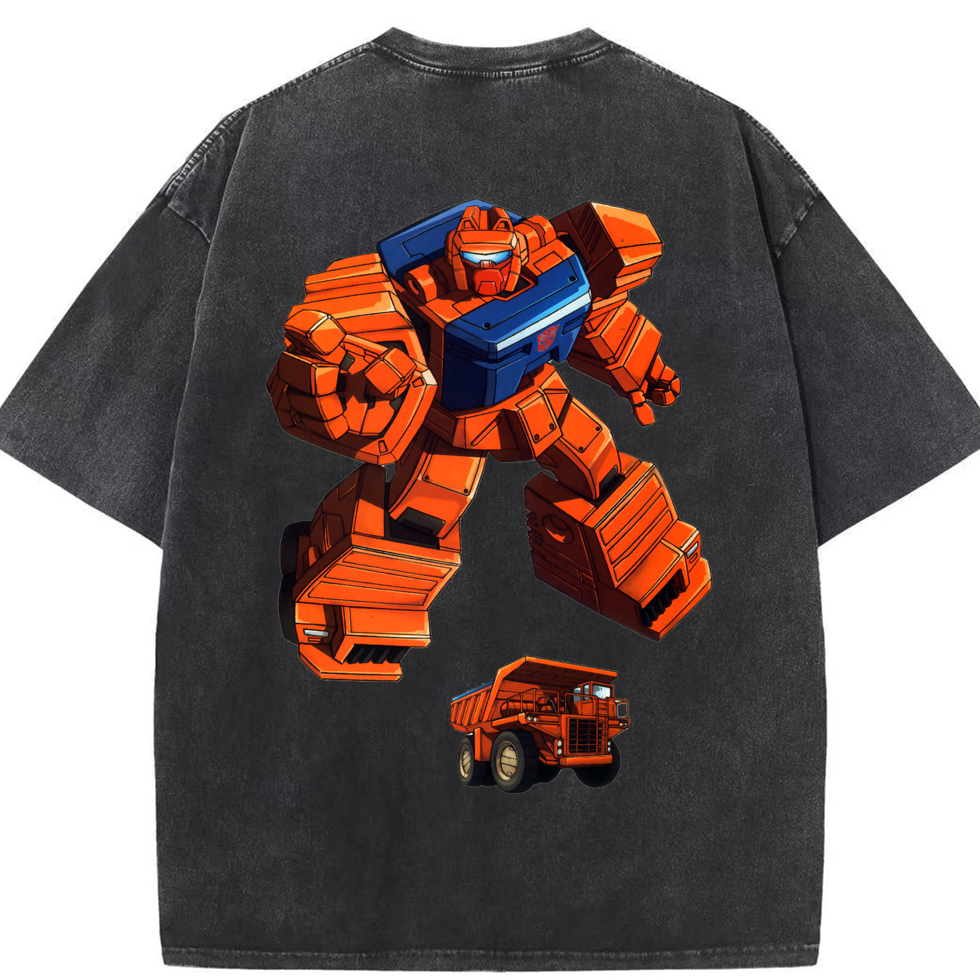 （画像用）  綿100% ヴィンテージ風 半袖Tシャツ（背面プリント）