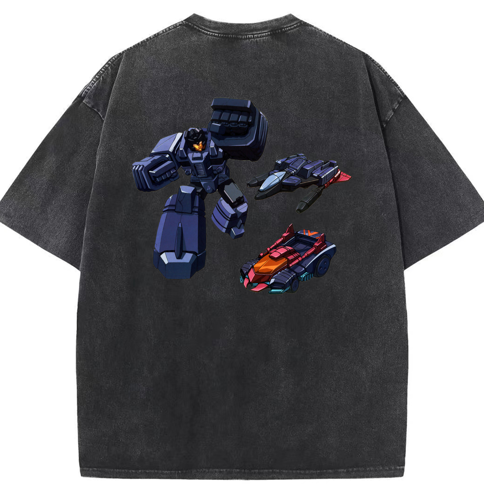 （画像用）  綿100% ヴィンテージ風 半袖Tシャツ（背面プリント）