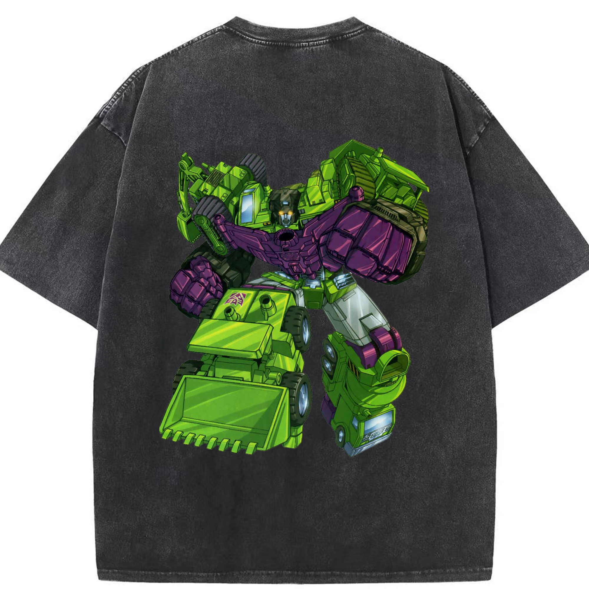 （画像用）  綿100% ヴィンテージ風 半袖Tシャツ（背面プリント）