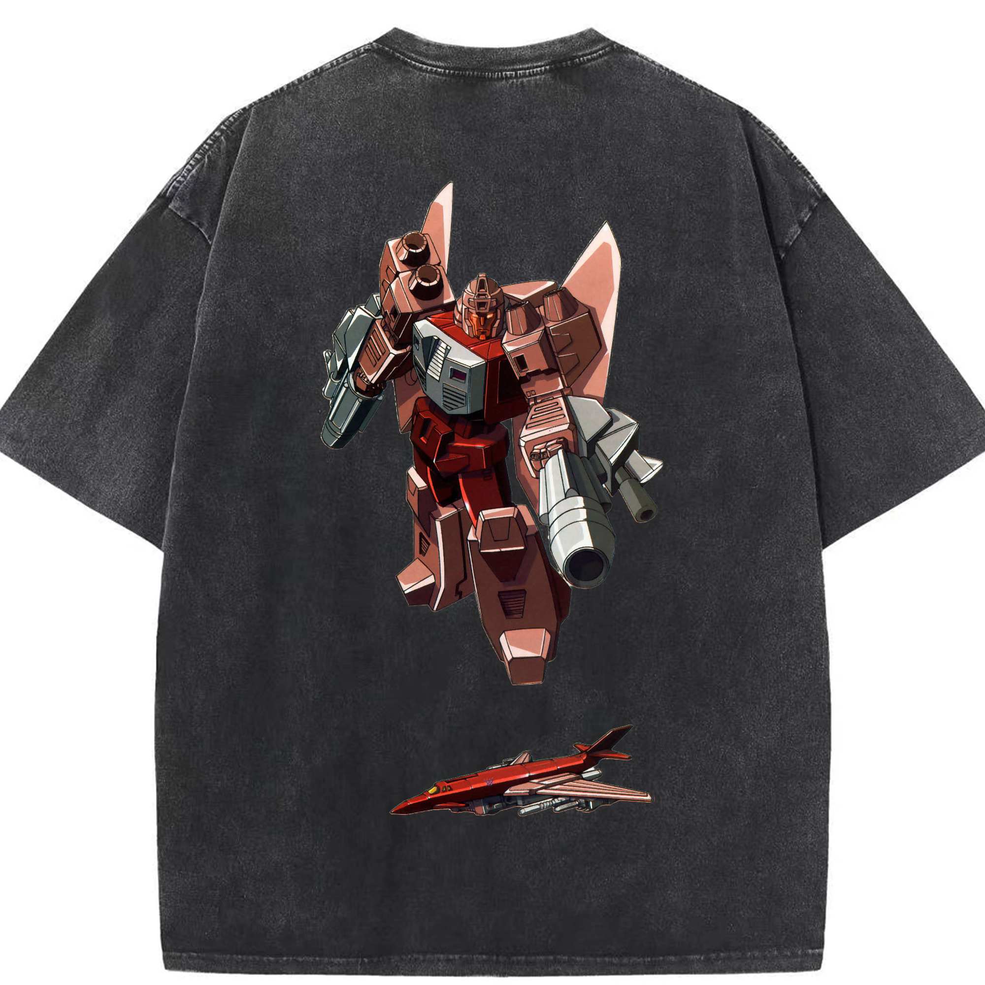 （画像用）  綿100% ヴィンテージ風 半袖Tシャツ（背面プリント）