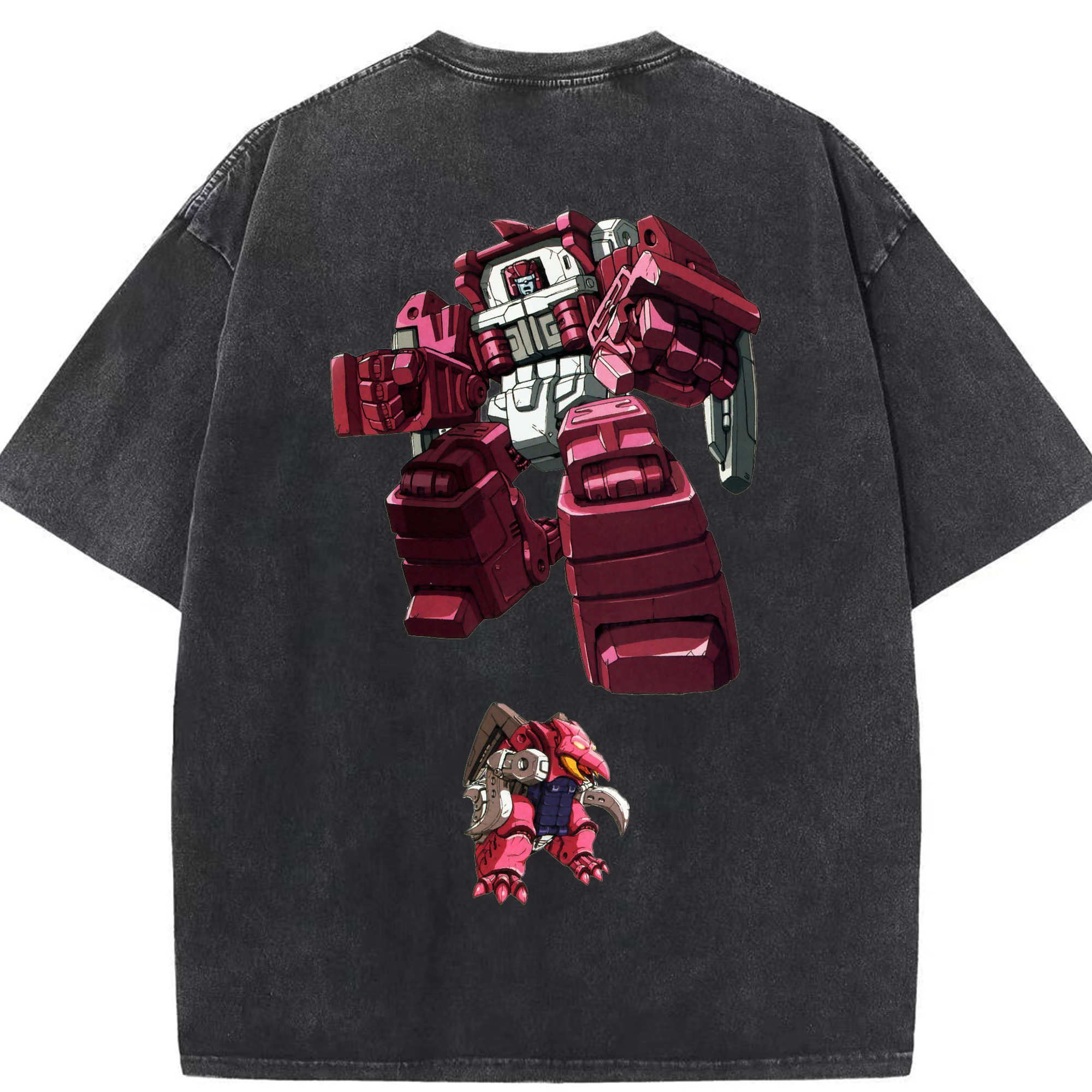 （画像用）  綿100% ヴィンテージ風 半袖Tシャツ（背面プリント）