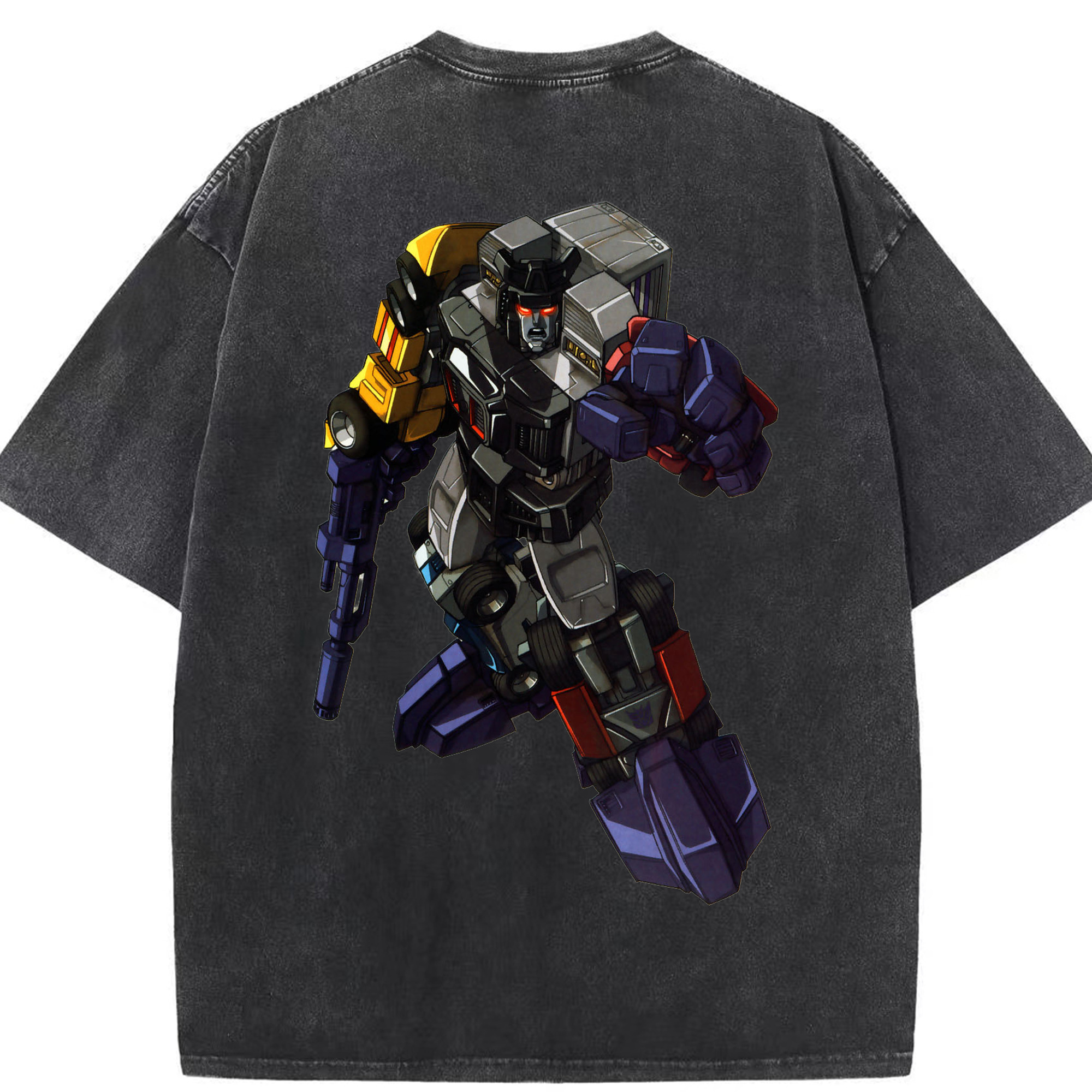 （画像用）  綿100% ヴィンテージ風 半袖Tシャツ（背面プリント）