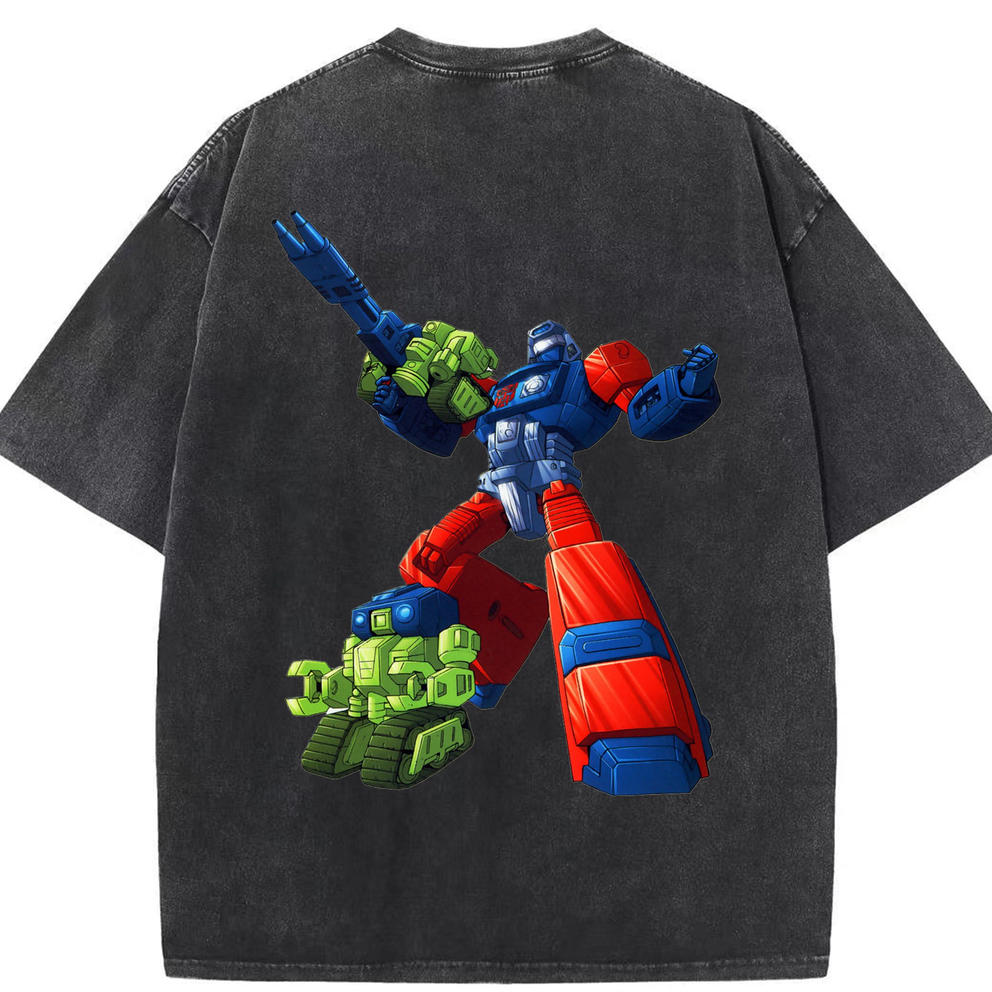 （画像用）  綿100% ヴィンテージ風 半袖Tシャツ（背面プリント）