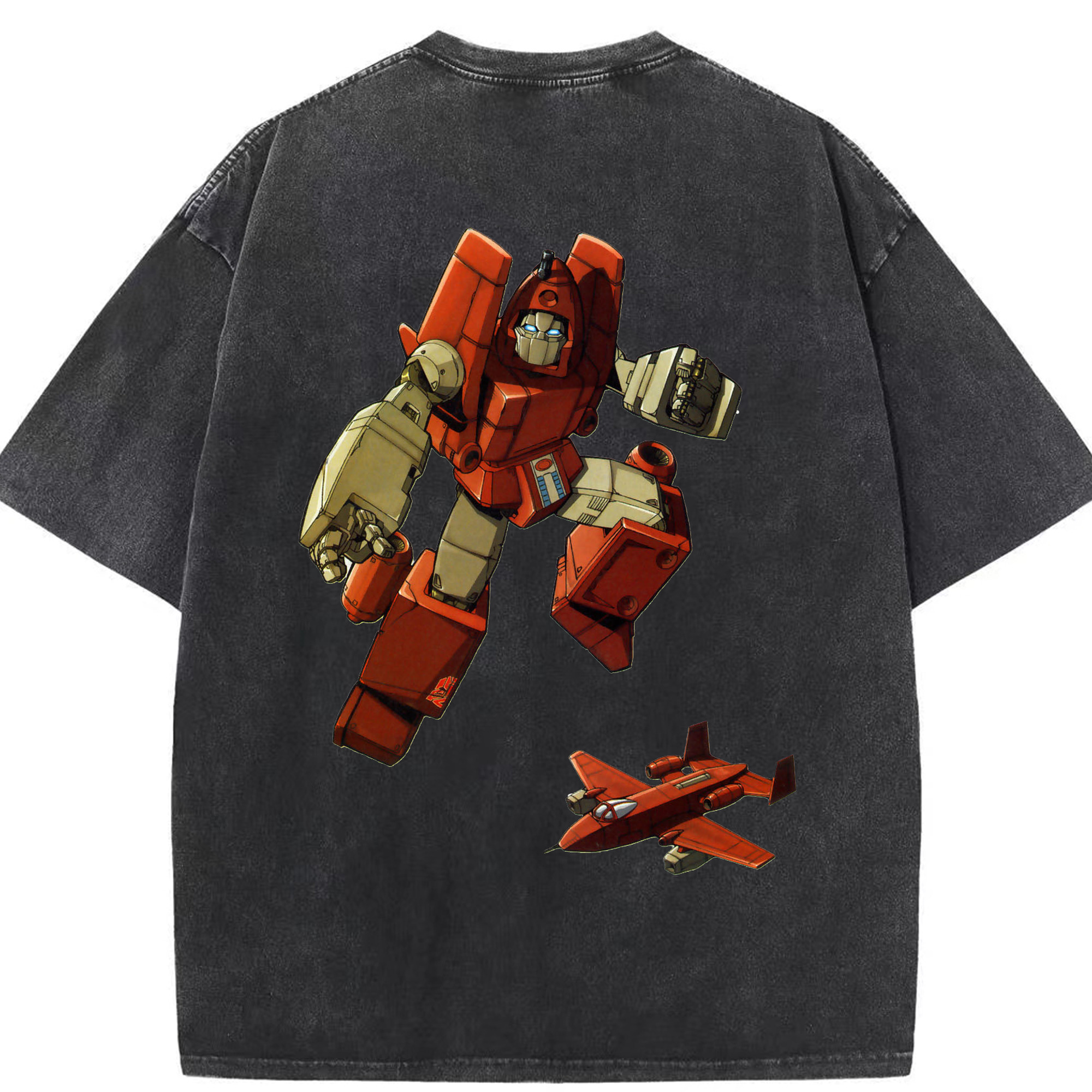 （画像用）  綿100% ヴィンテージ風 半袖Tシャツ（背面プリント）