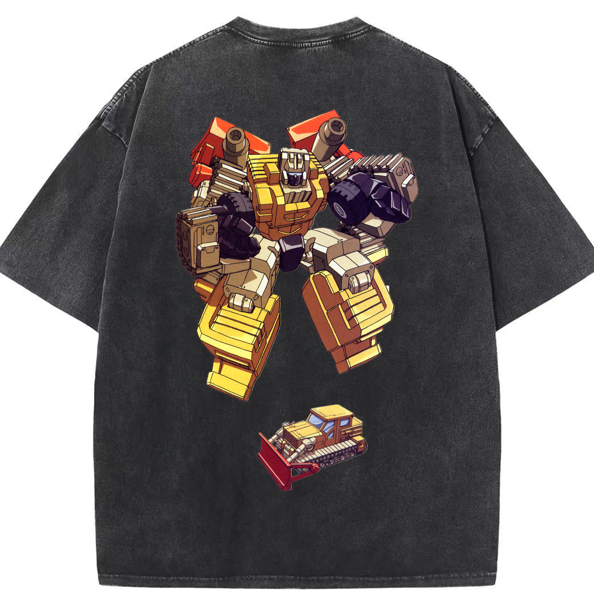（画像用）  綿100% ヴィンテージ風 半袖Tシャツ（背面プリント）
