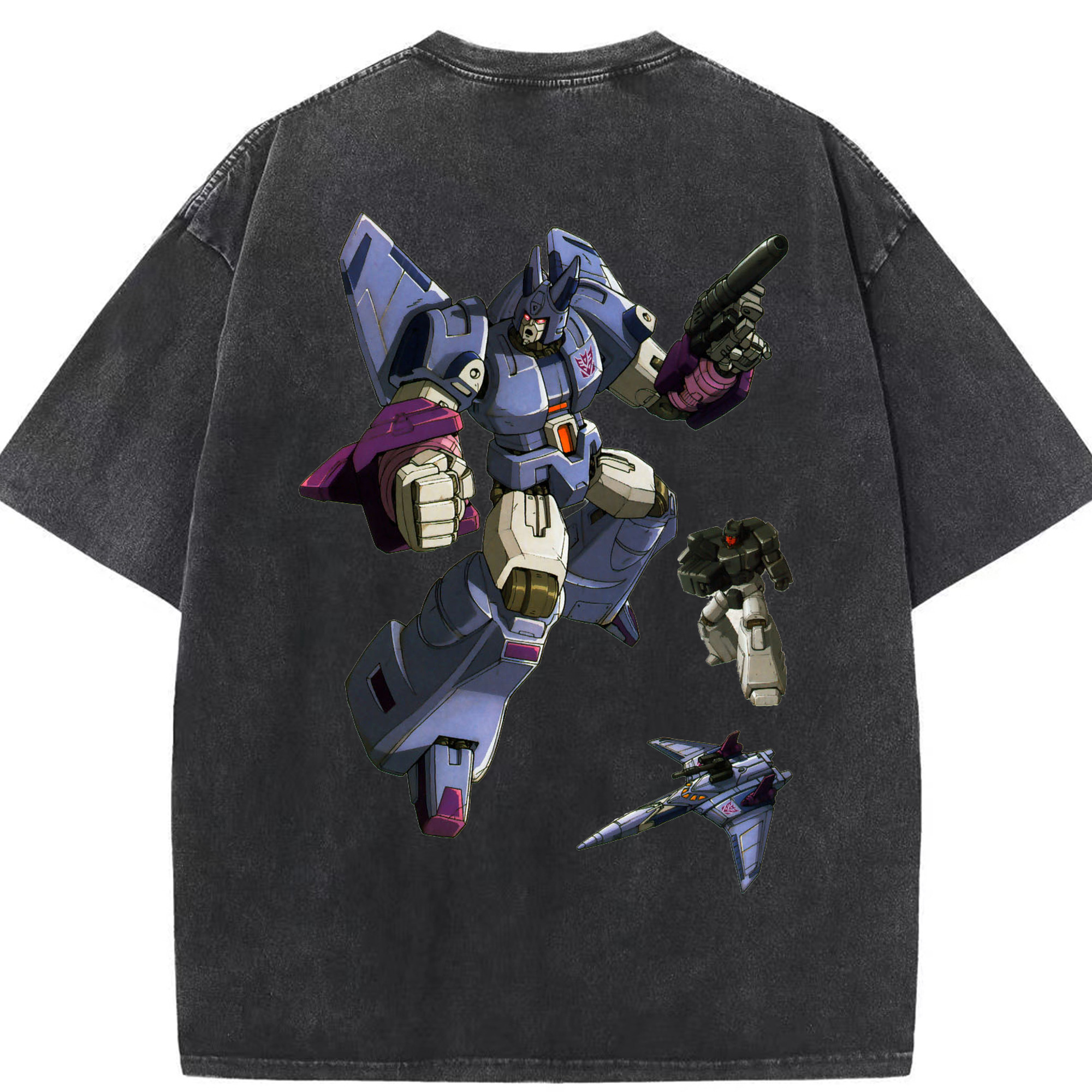 （画像用）  綿100% ヴィンテージ風 半袖Tシャツ（背面プリント）