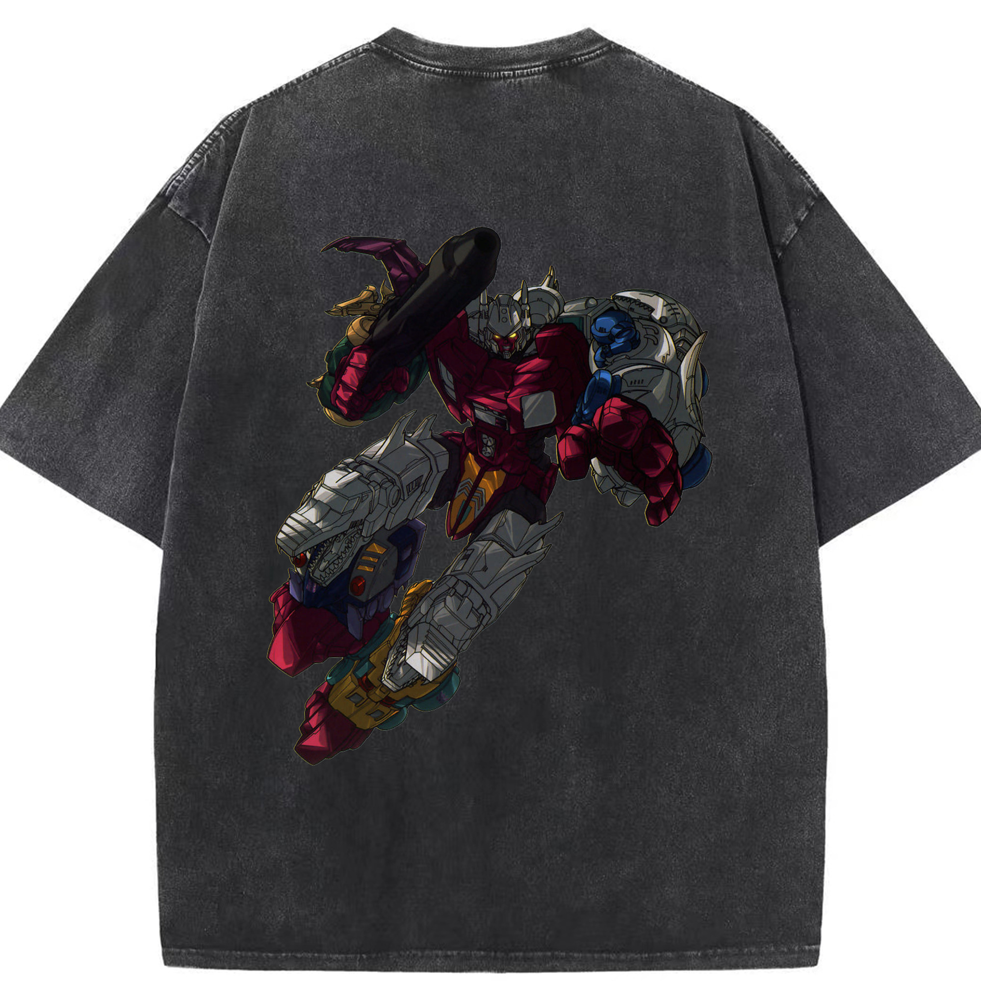 （画像用）  綿100% ヴィンテージ風 半袖Tシャツ（背面プリント）
