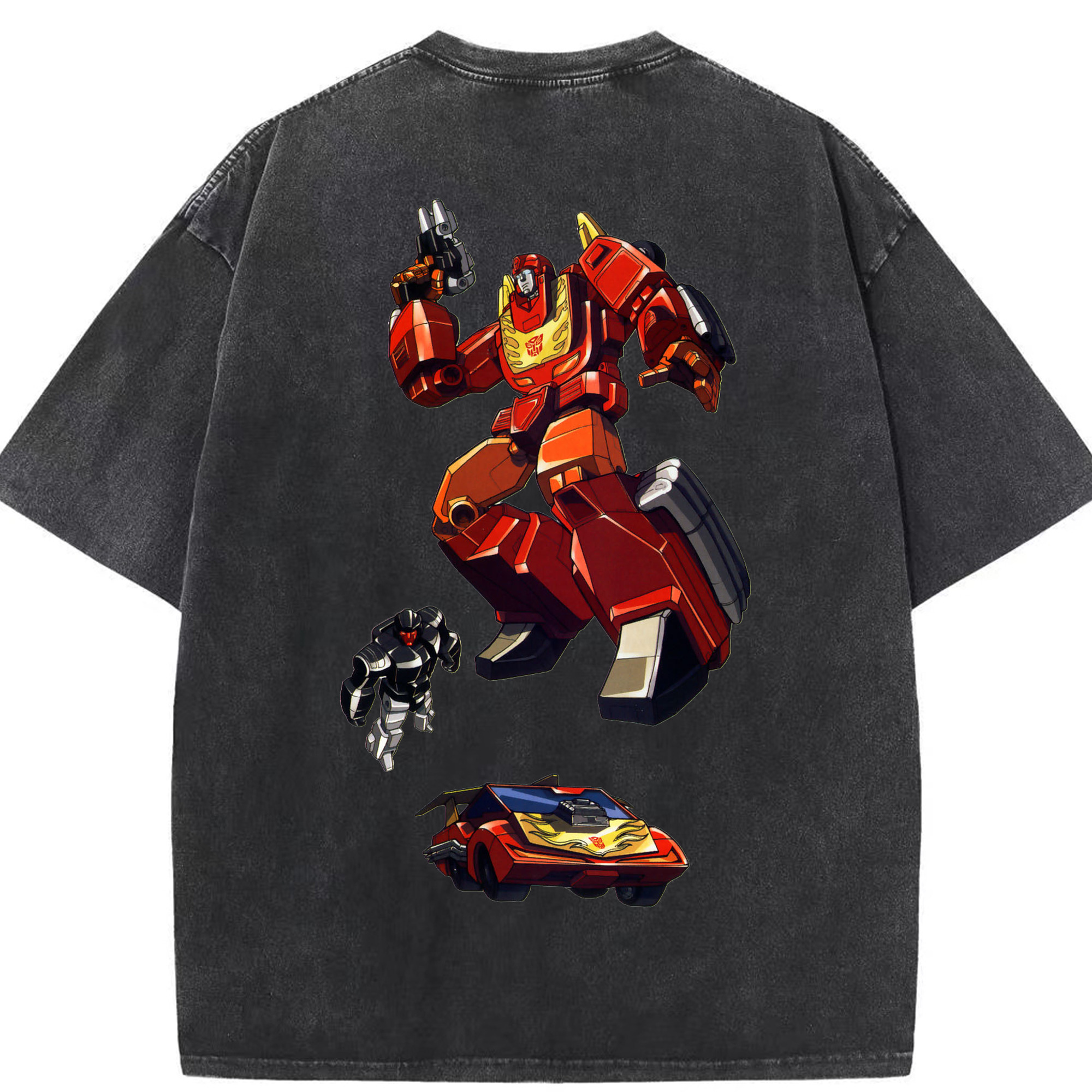 （画像用）  綿100% ヴィンテージ風 半袖Tシャツ（背面プリント）