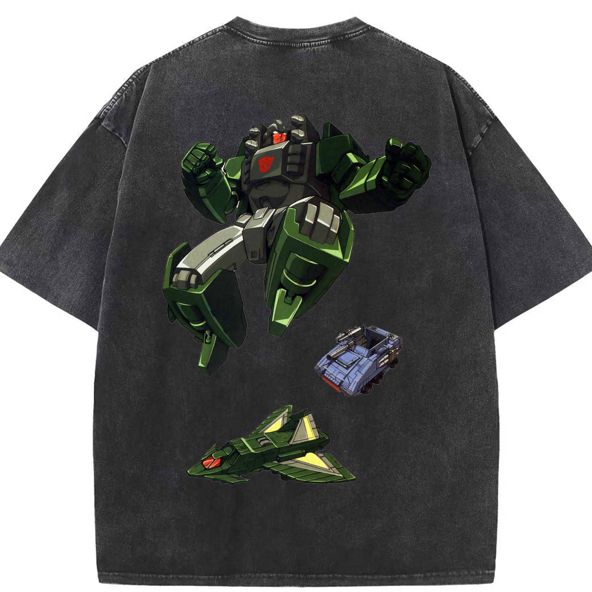 （画像用）  綿100% ヴィンテージ風 半袖Tシャツ（背面プリント）