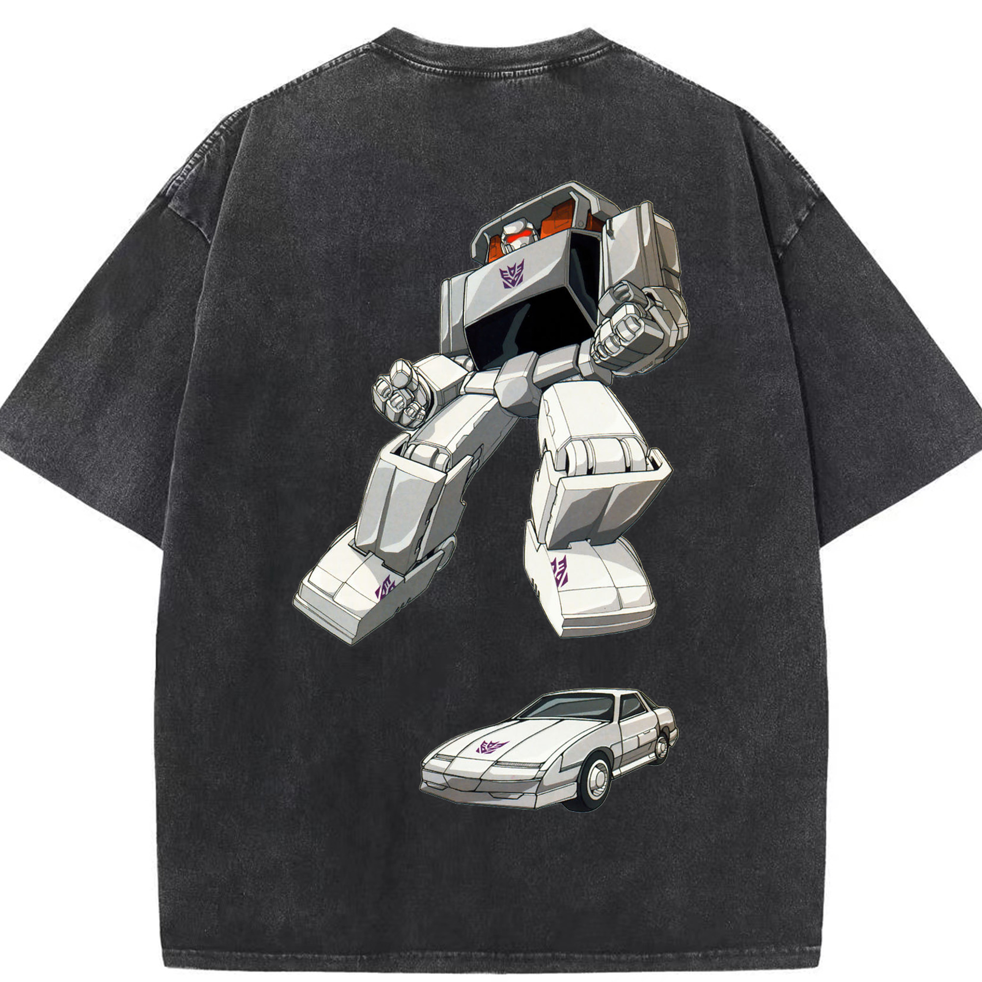 （画像用）  綿100% ヴィンテージ風 半袖Tシャツ（背面プリント）