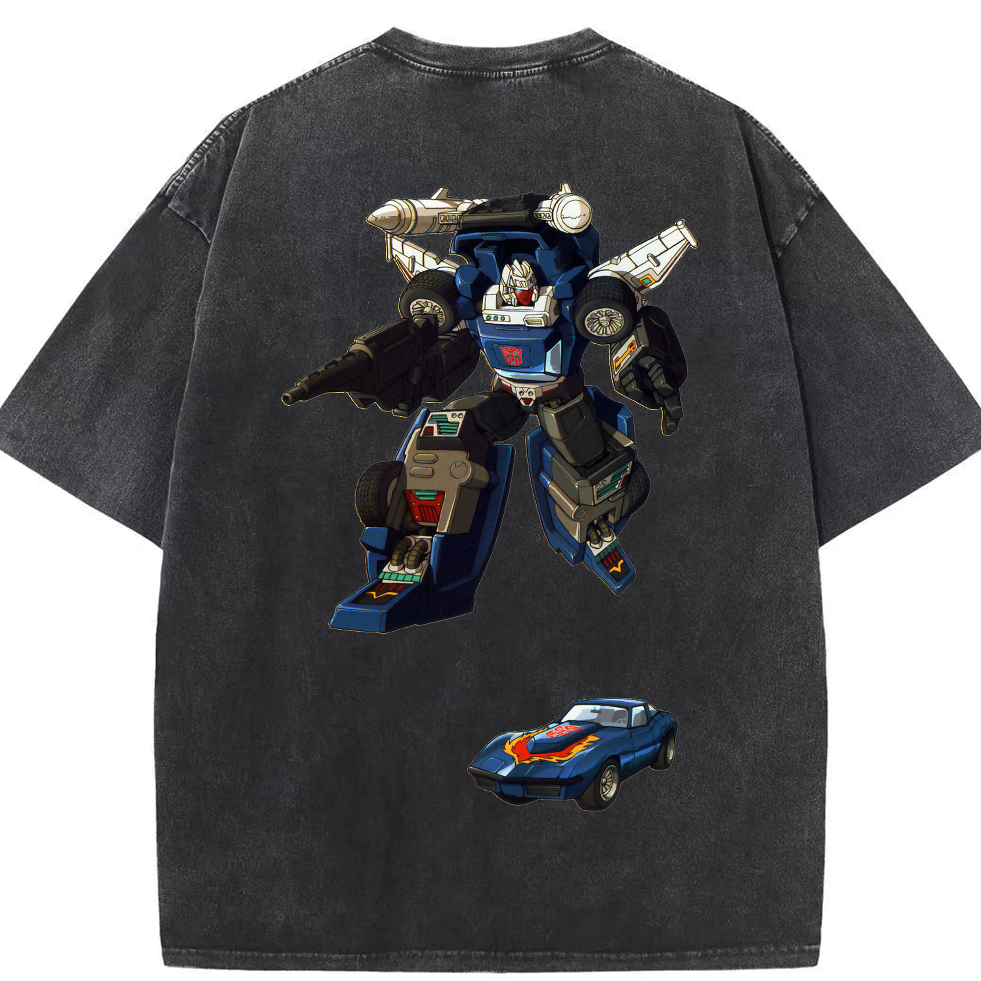（画像用）  綿100% ヴィンテージ風 半袖Tシャツ（背面プリント）