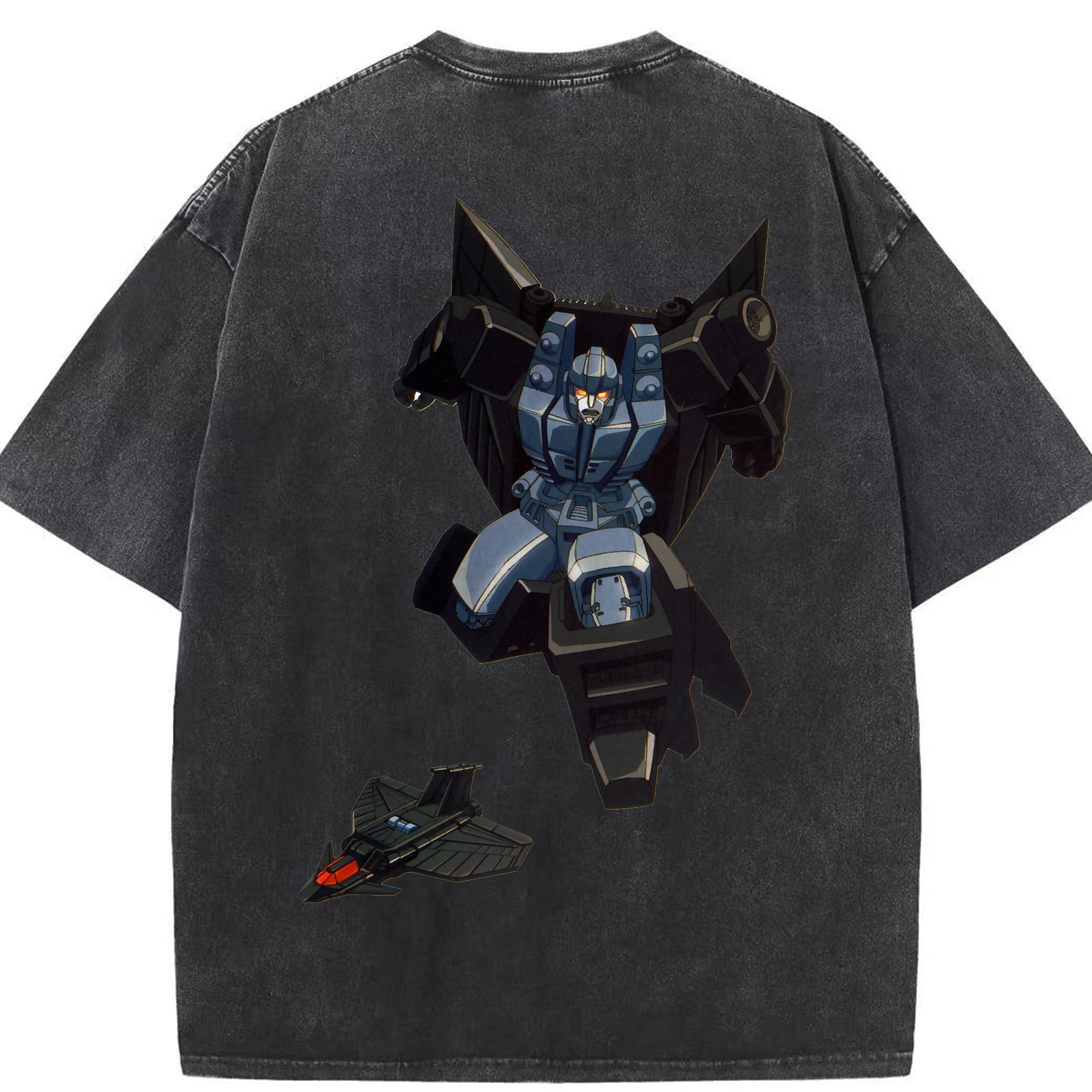 （画像用）  綿100% ヴィンテージ風 半袖Tシャツ（背面プリント）