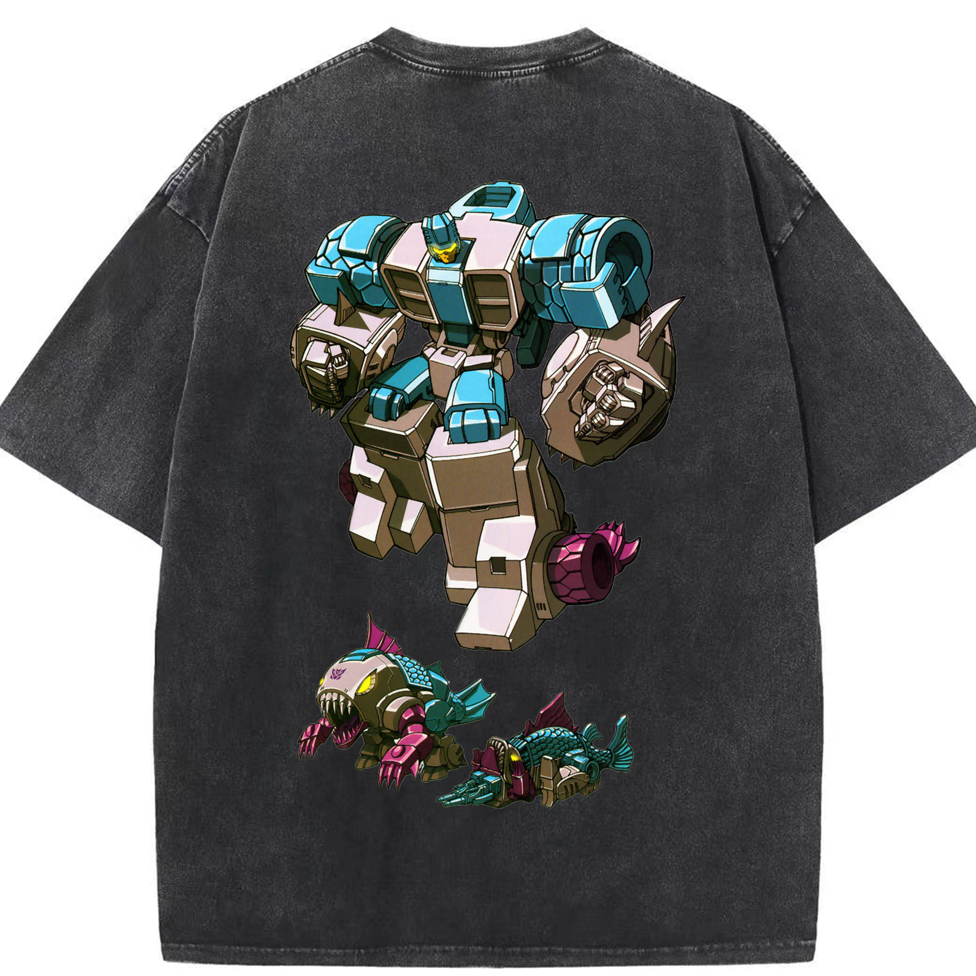 （画像用）  綿100% ヴィンテージ風 半袖Tシャツ（背面プリント）