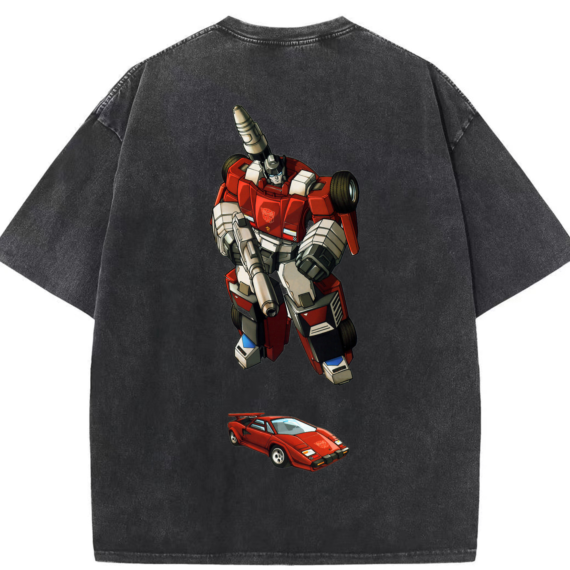 （画像用）  綿100% ヴィンテージ風 半袖Tシャツ（背面プリント）
