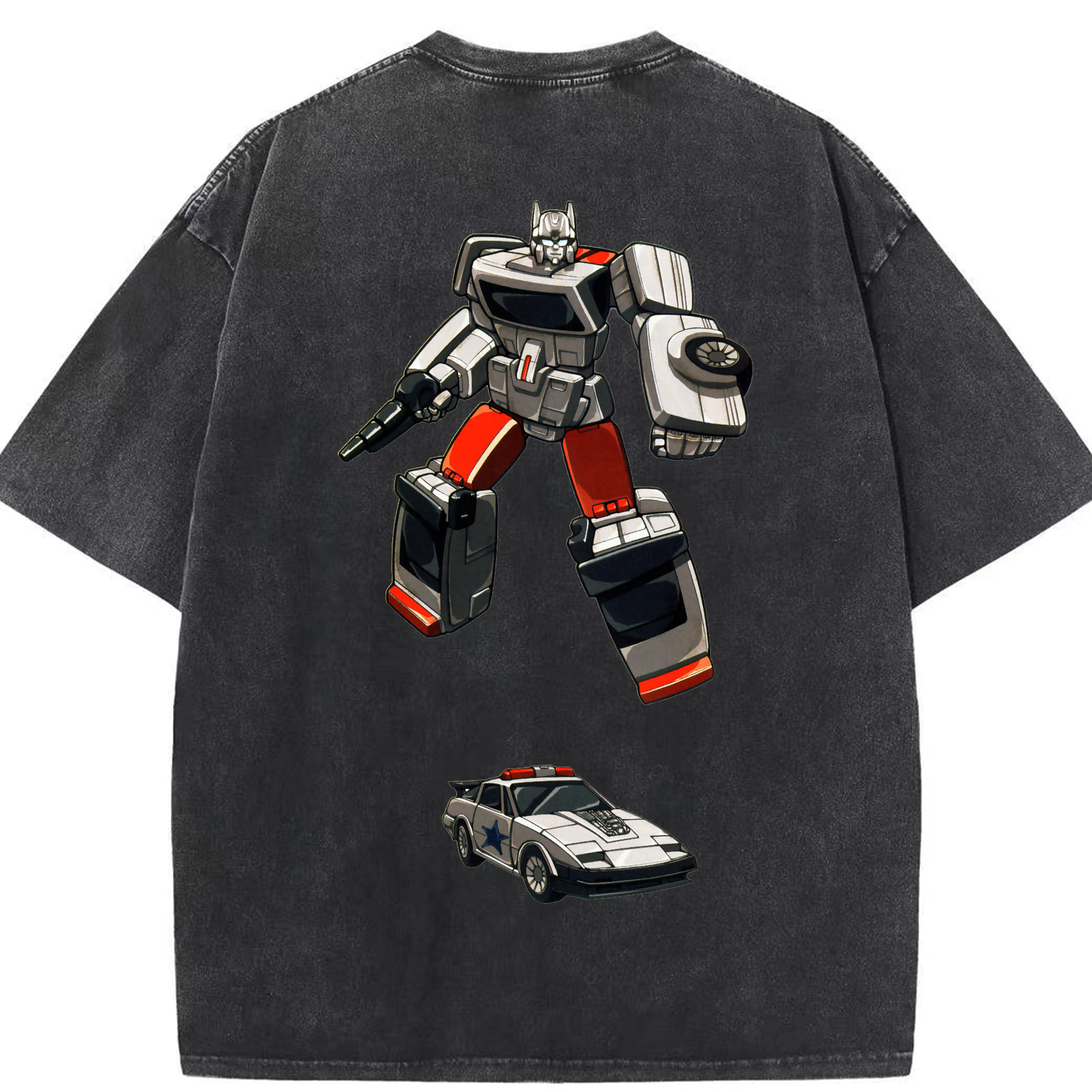 （画像用）  綿100% ヴィンテージ風 半袖Tシャツ（背面プリント）
