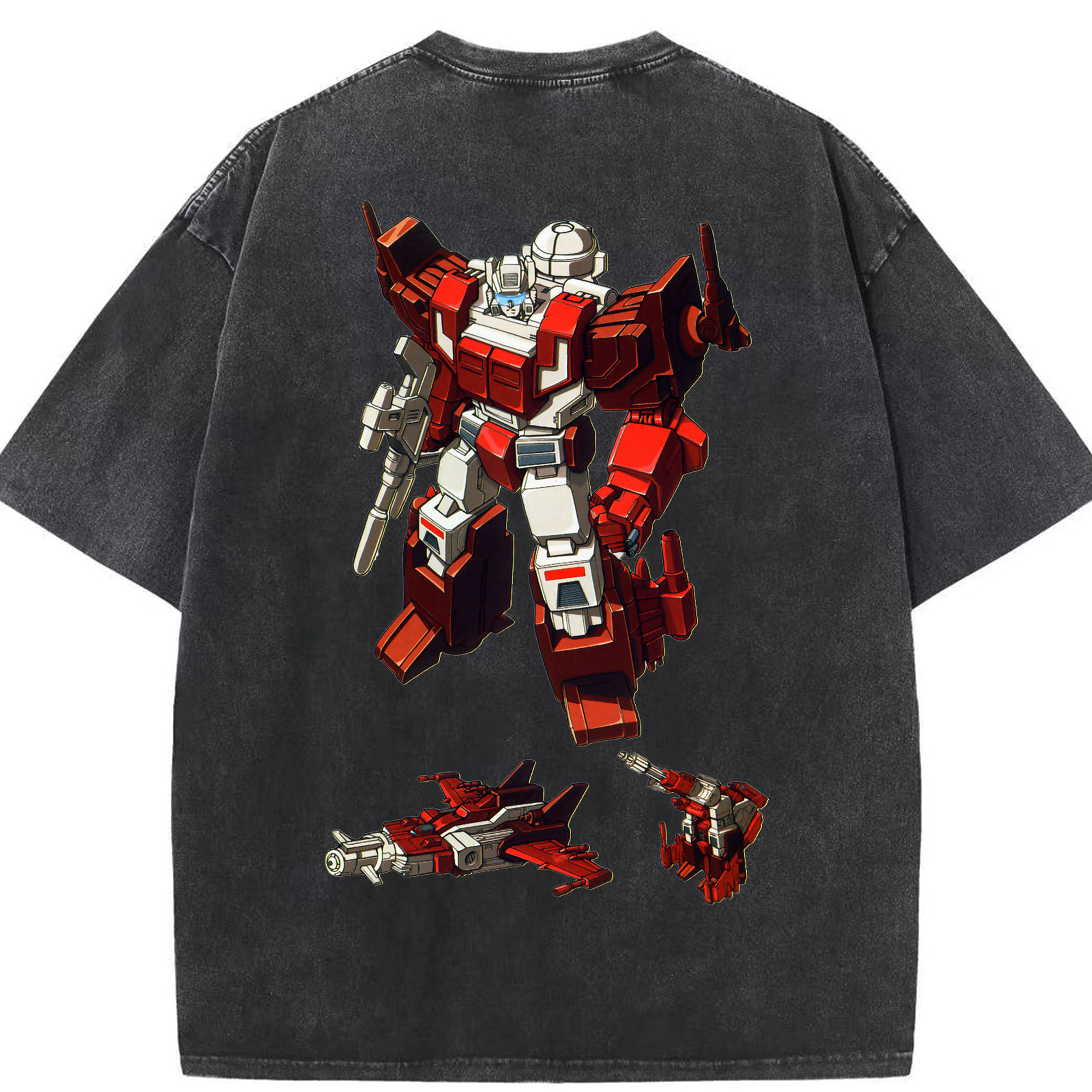 （画像用）  綿100% ヴィンテージ風 半袖Tシャツ（背面プリント）
