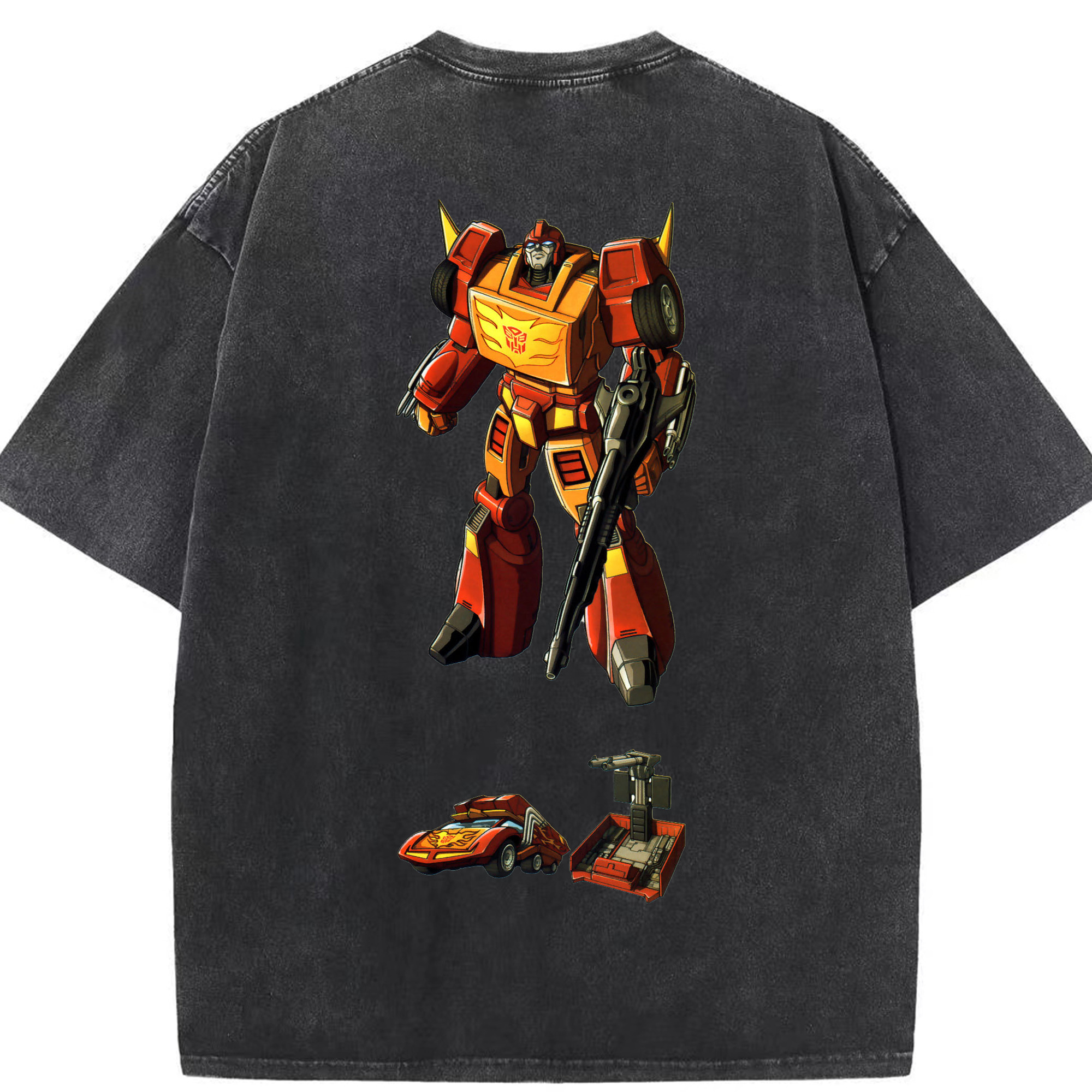 （画像用）  綿100% ヴィンテージ風 半袖Tシャツ（背面プリント）
