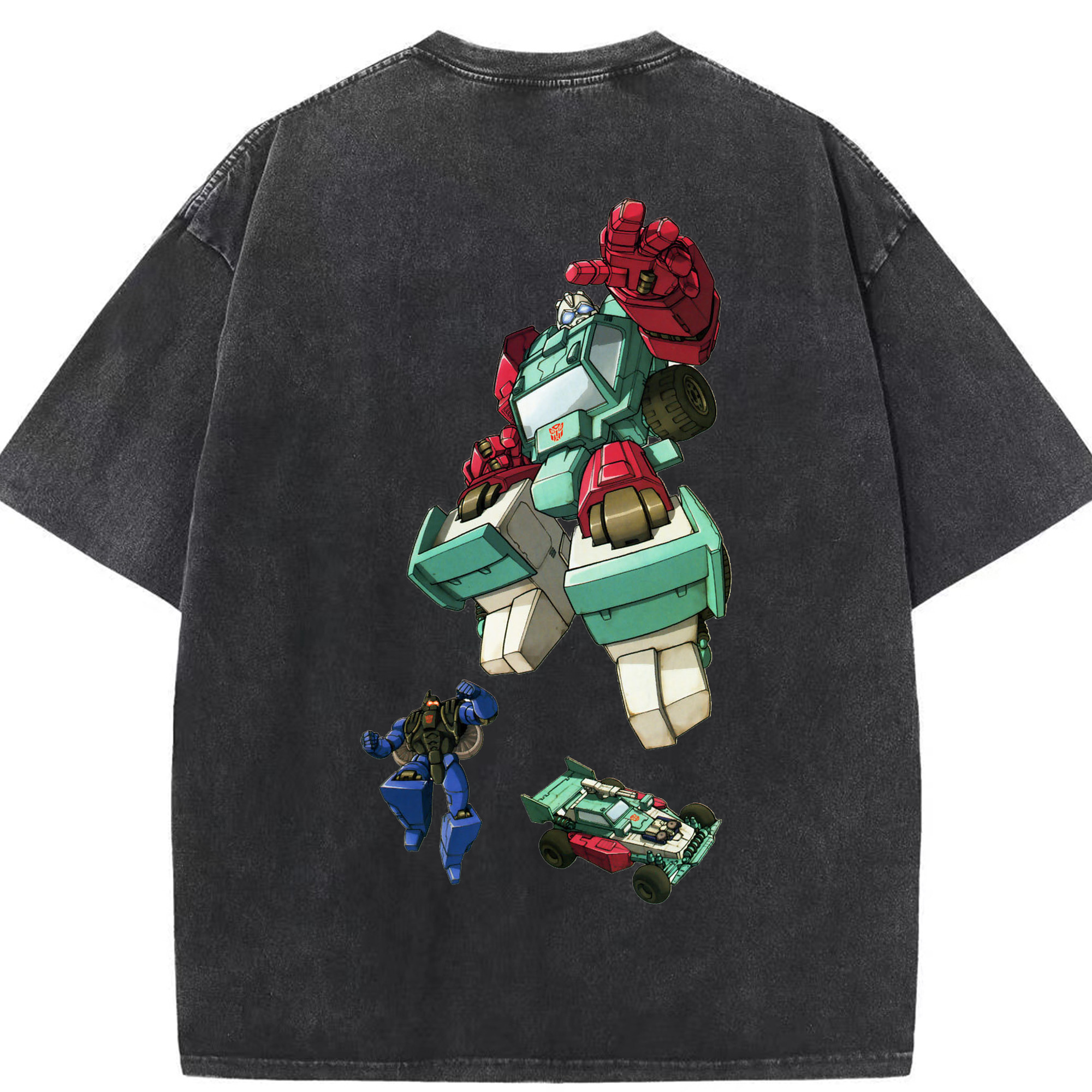 （画像用）  綿100% ヴィンテージ風 半袖Tシャツ（背面プリント）