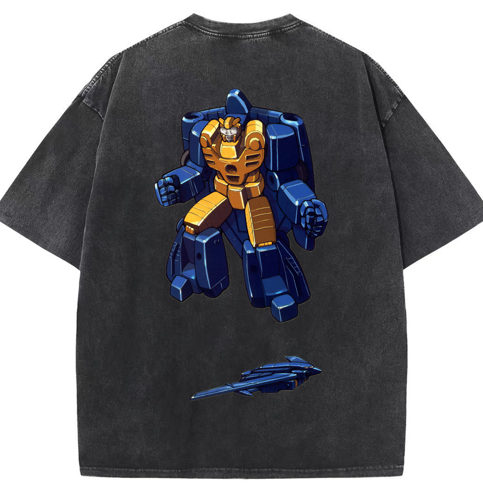 （画像用）  綿100% ヴィンテージ風 半袖Tシャツ（背面プリント）