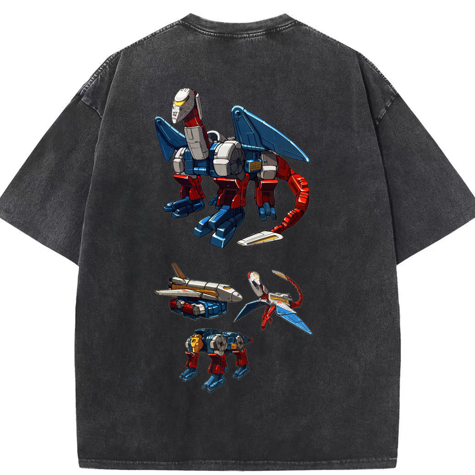 （画像用）  綿100% ヴィンテージ風 半袖Tシャツ（背面プリント）