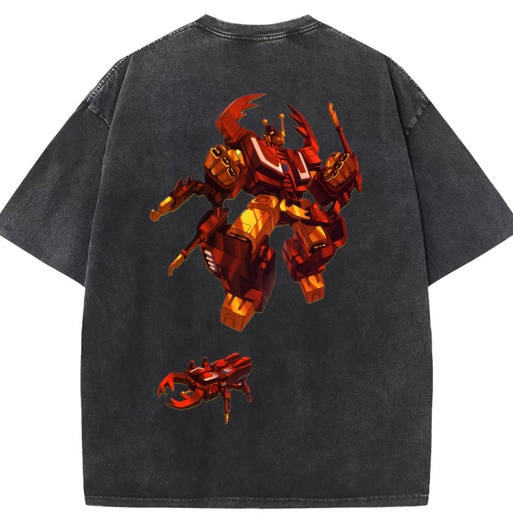 （画像用）  綿100% ヴィンテージ風 半袖Tシャツ（背面プリント）