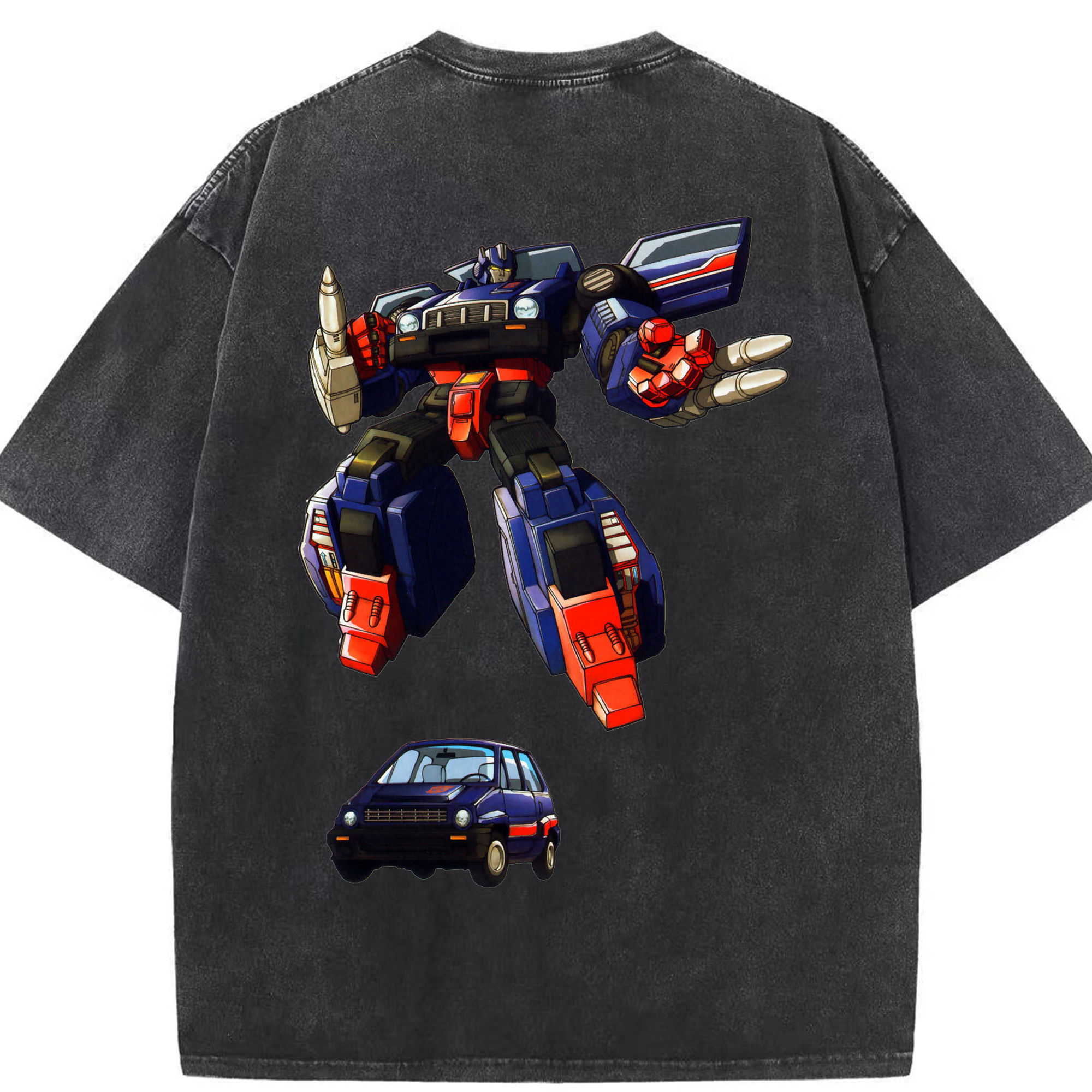 （画像用）  綿100% ヴィンテージ風 半袖Tシャツ（背面プリント）