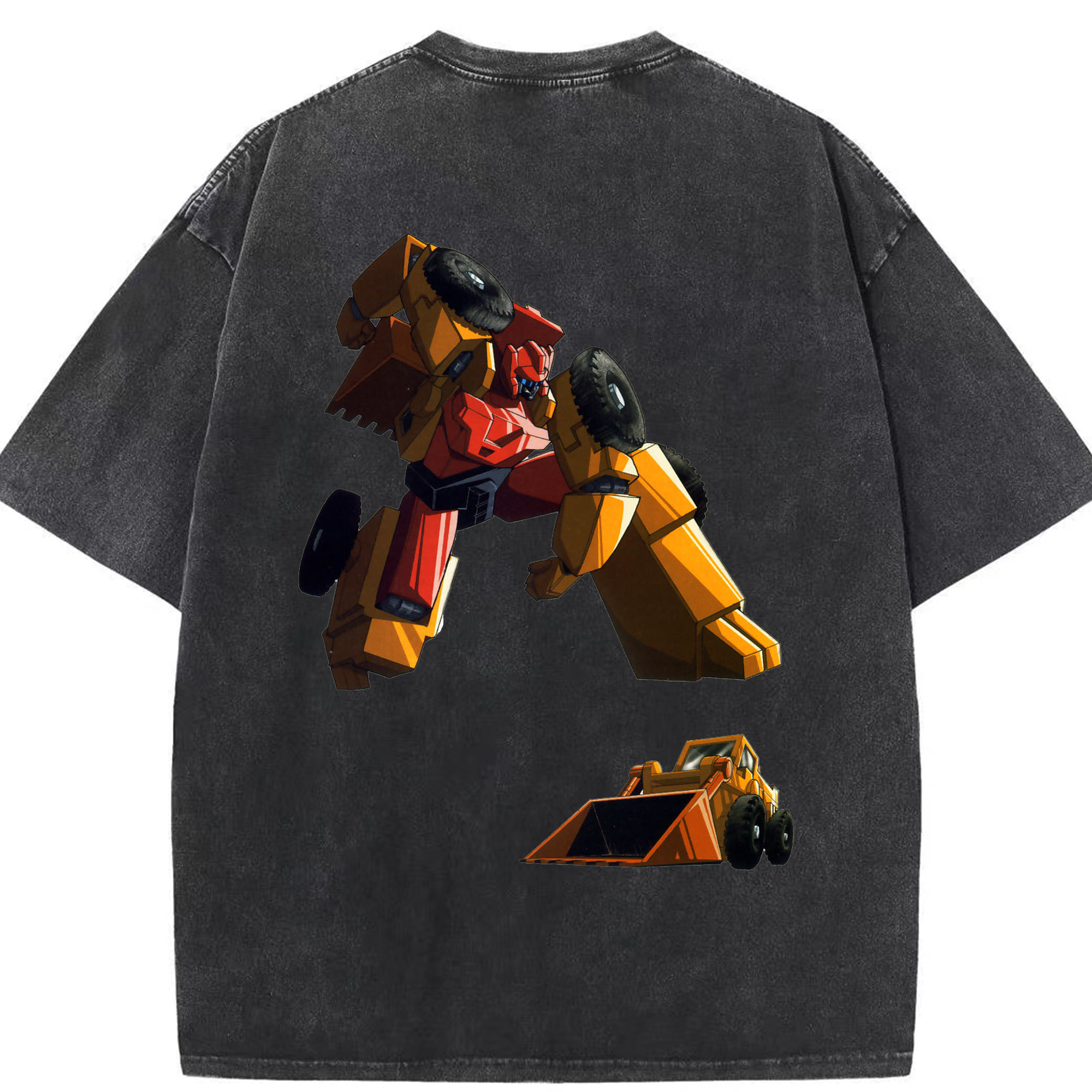 （画像用）  綿100% ヴィンテージ風 半袖Tシャツ（背面プリント）
