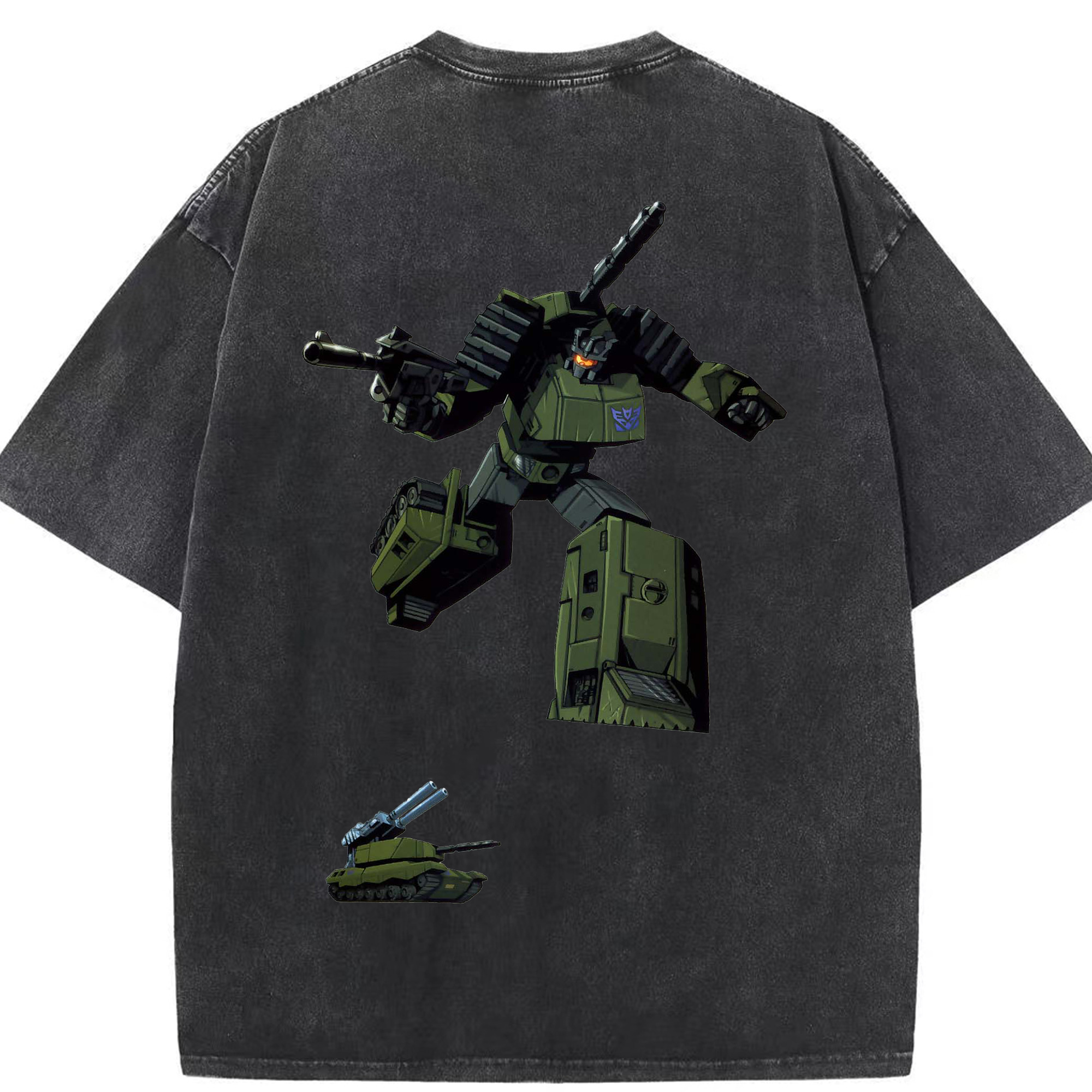 （画像用）  綿100% ヴィンテージ風 半袖Tシャツ（背面プリント）