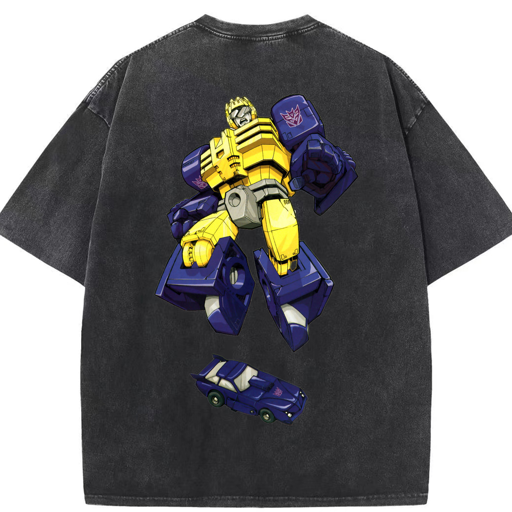 （画像用）  綿100% ヴィンテージ風 半袖Tシャツ（背面プリント）