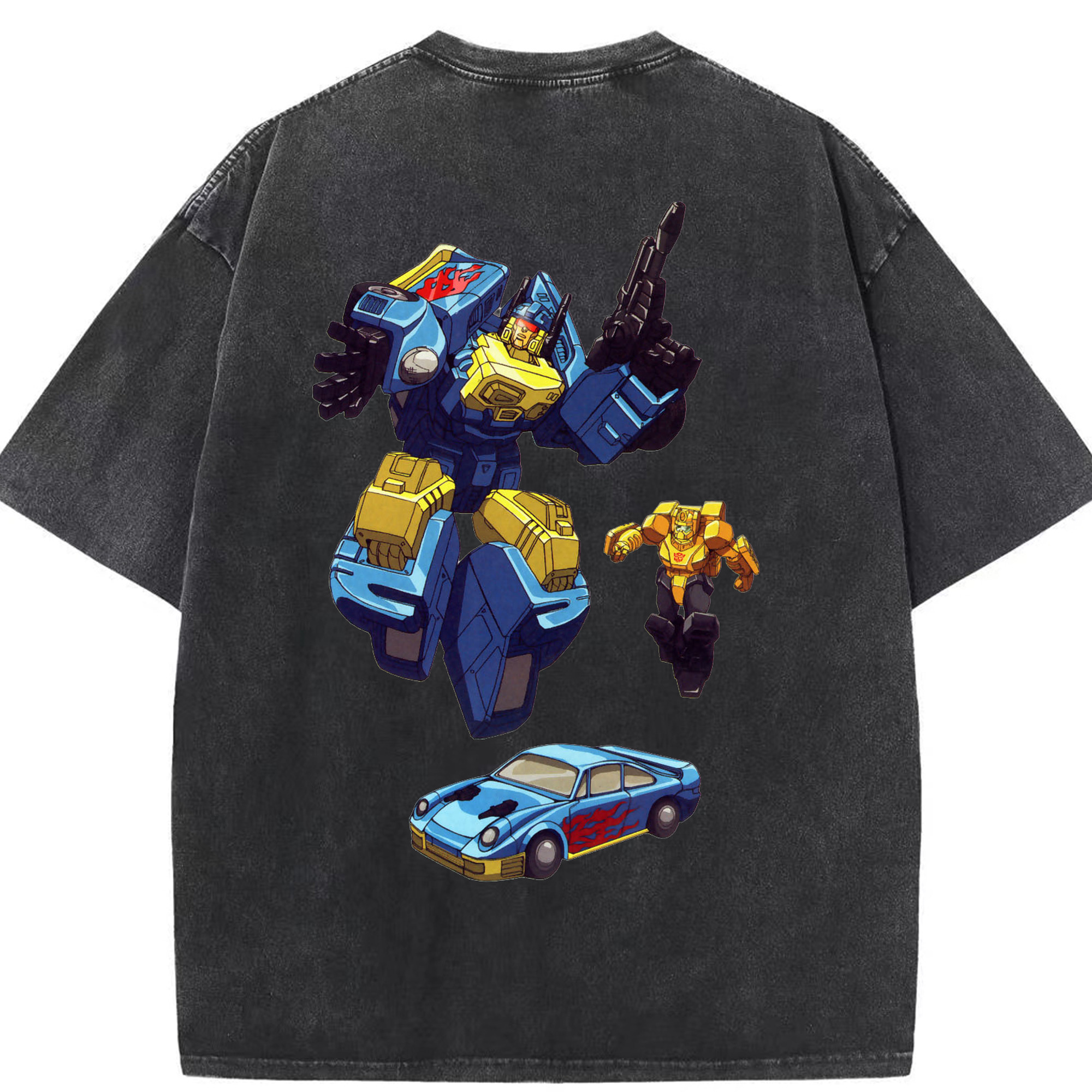 （画像用）  綿100% ヴィンテージ風 半袖Tシャツ（背面プリント）