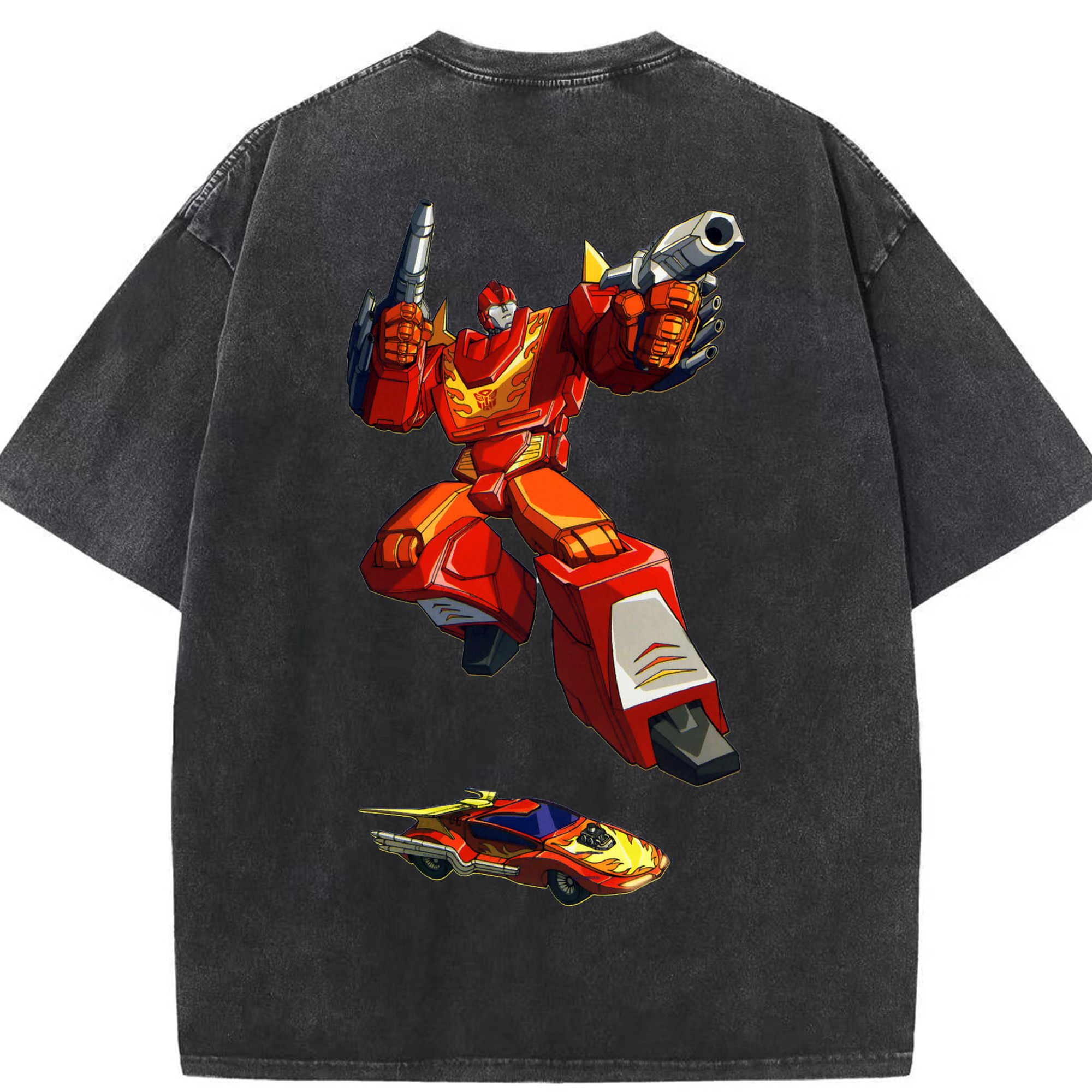 （画像用）  綿100% ヴィンテージ風 半袖Tシャツ（背面プリント）