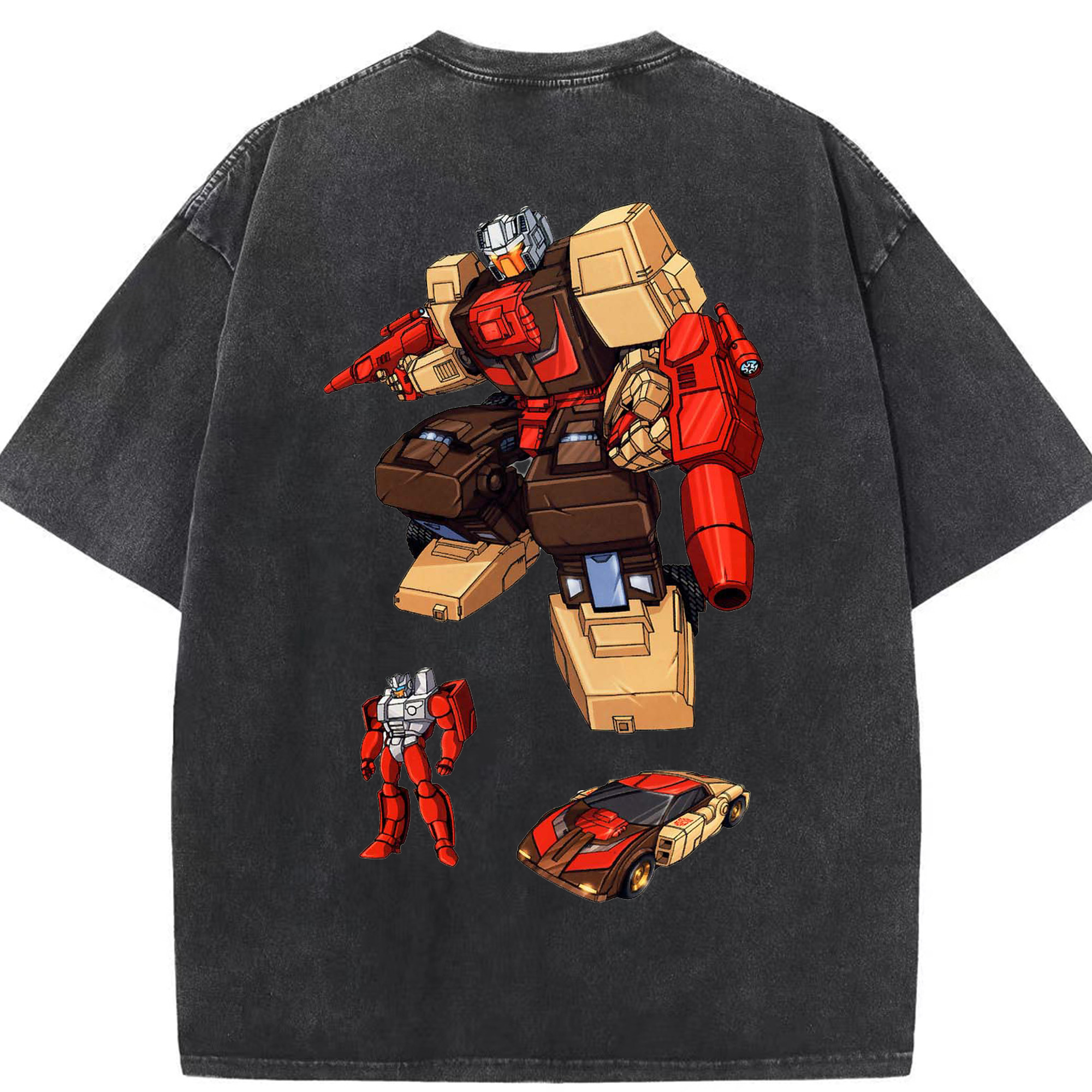 （画像用）  綿100% ヴィンテージ風 半袖Tシャツ（背面プリント）