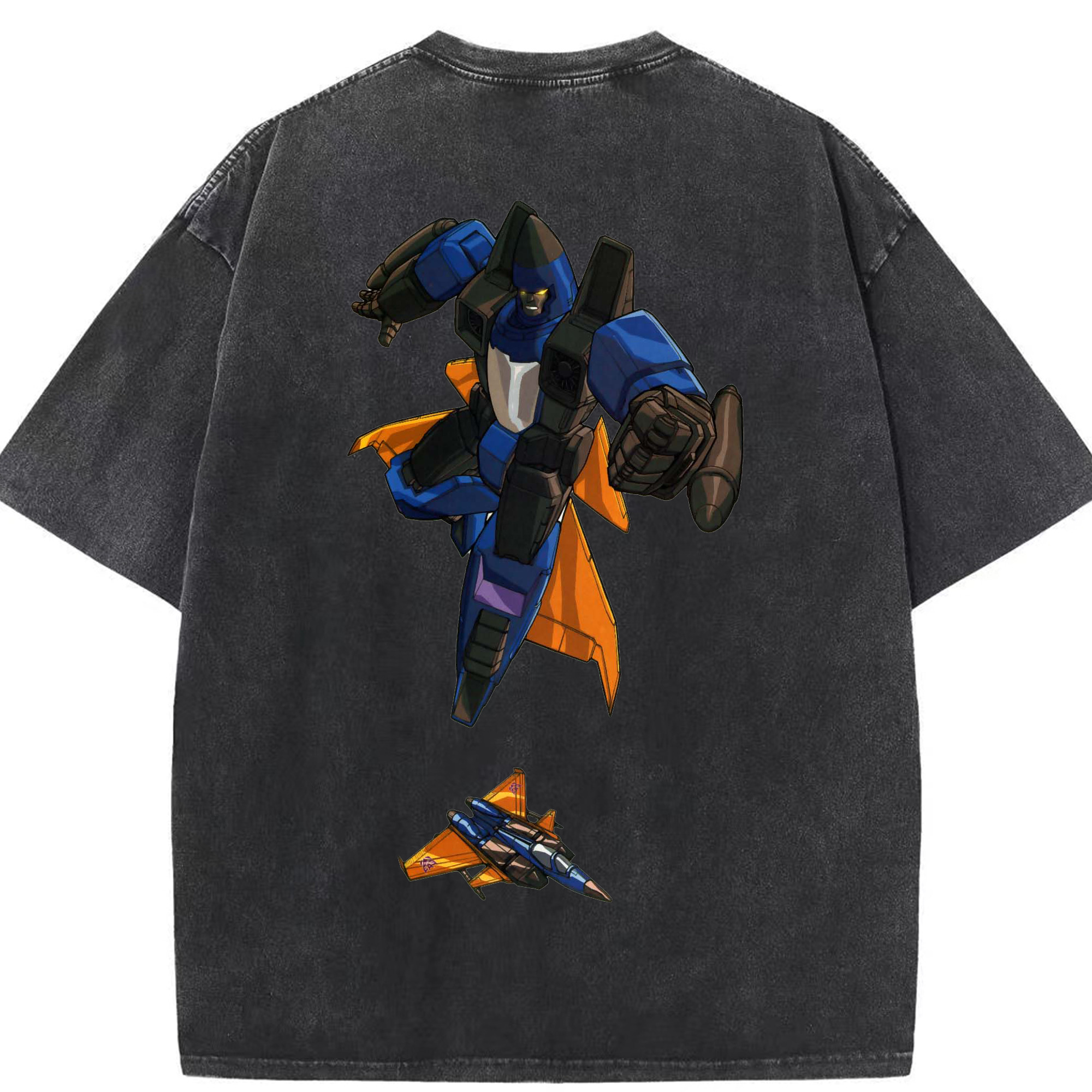 （画像用）  綿100% ヴィンテージ風 半袖Tシャツ（背面プリント）