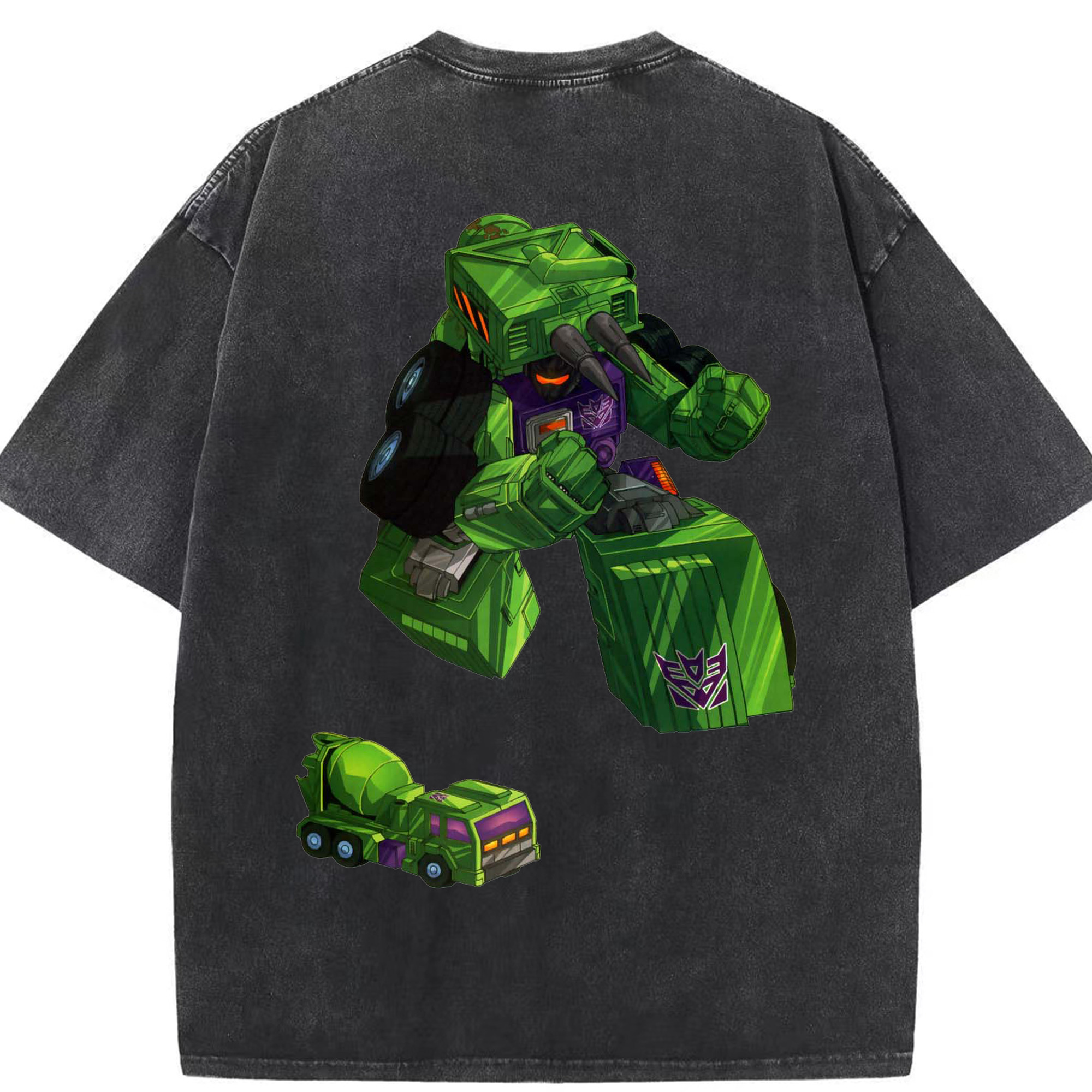 （画像用）  綿100% ヴィンテージ風 半袖Tシャツ（背面プリント）
