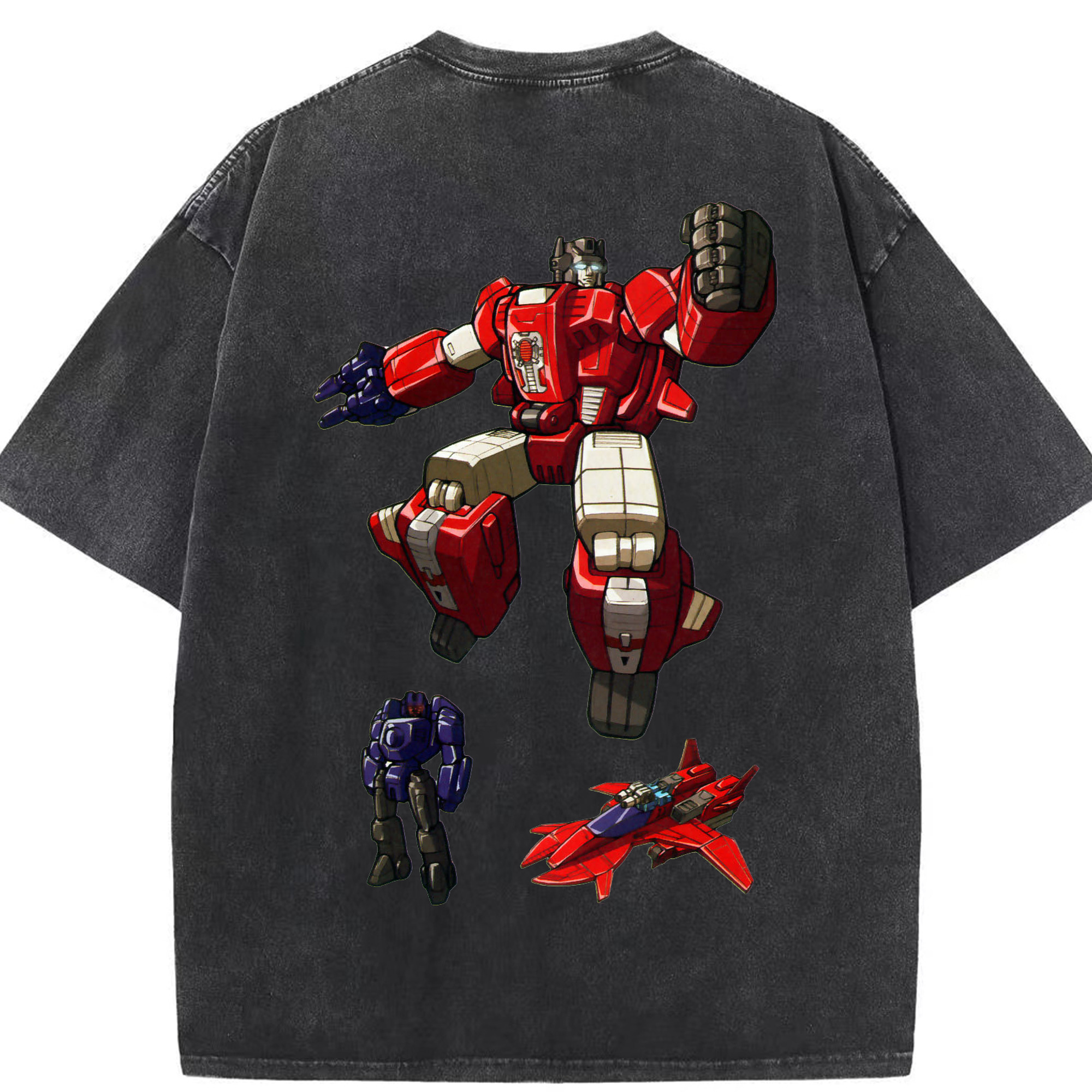 （画像用）  綿100% ヴィンテージ風 半袖Tシャツ（背面プリント）