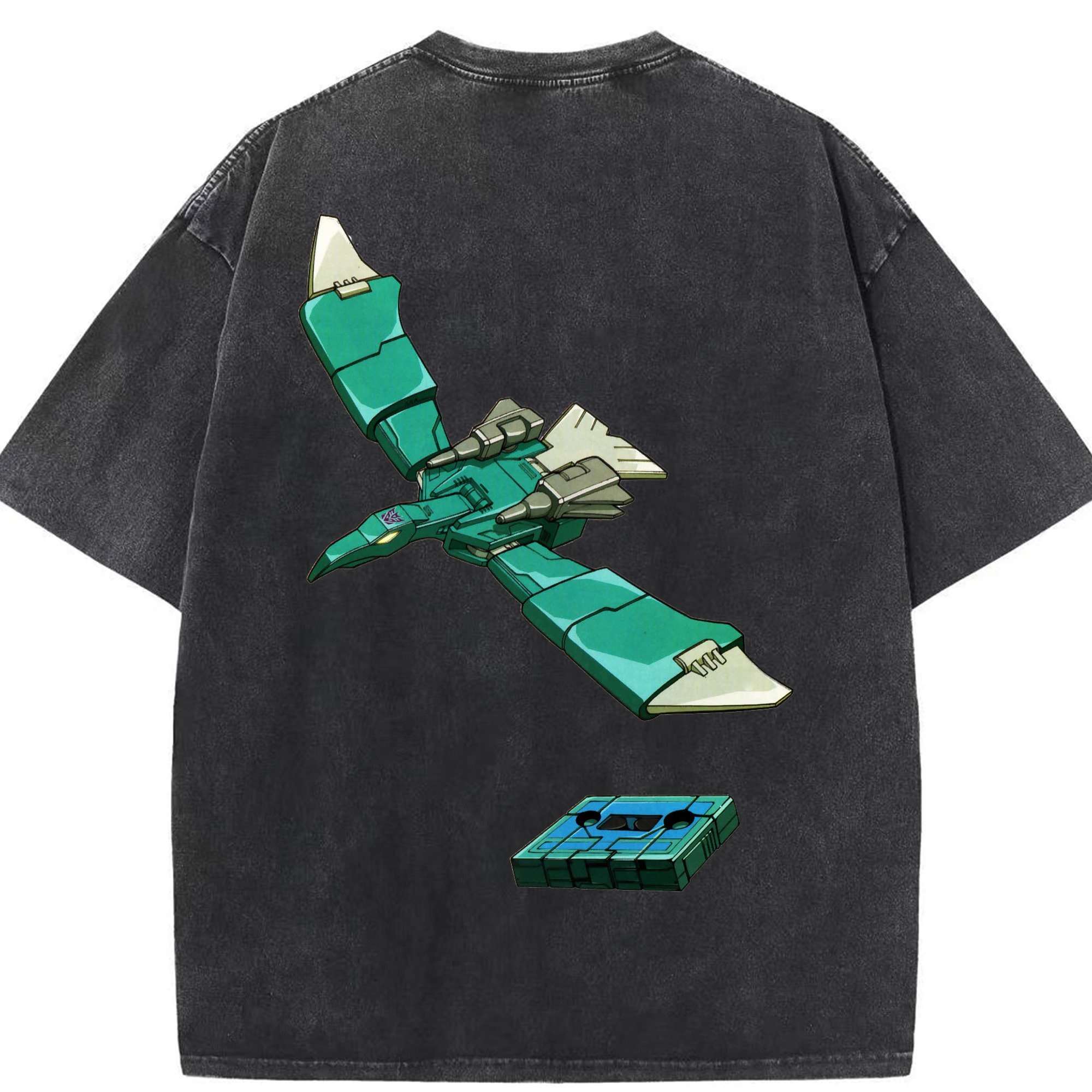 （画像用）  綿100% ヴィンテージ風 半袖Tシャツ（背面プリント）