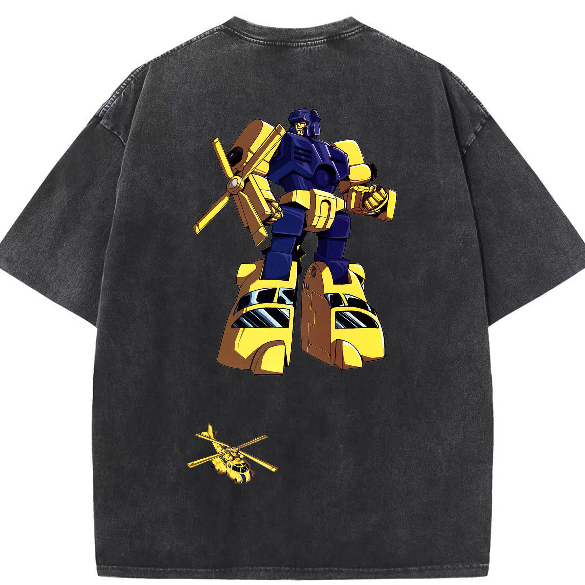 （画像用）  綿100% ヴィンテージ風 半袖Tシャツ（背面プリント）