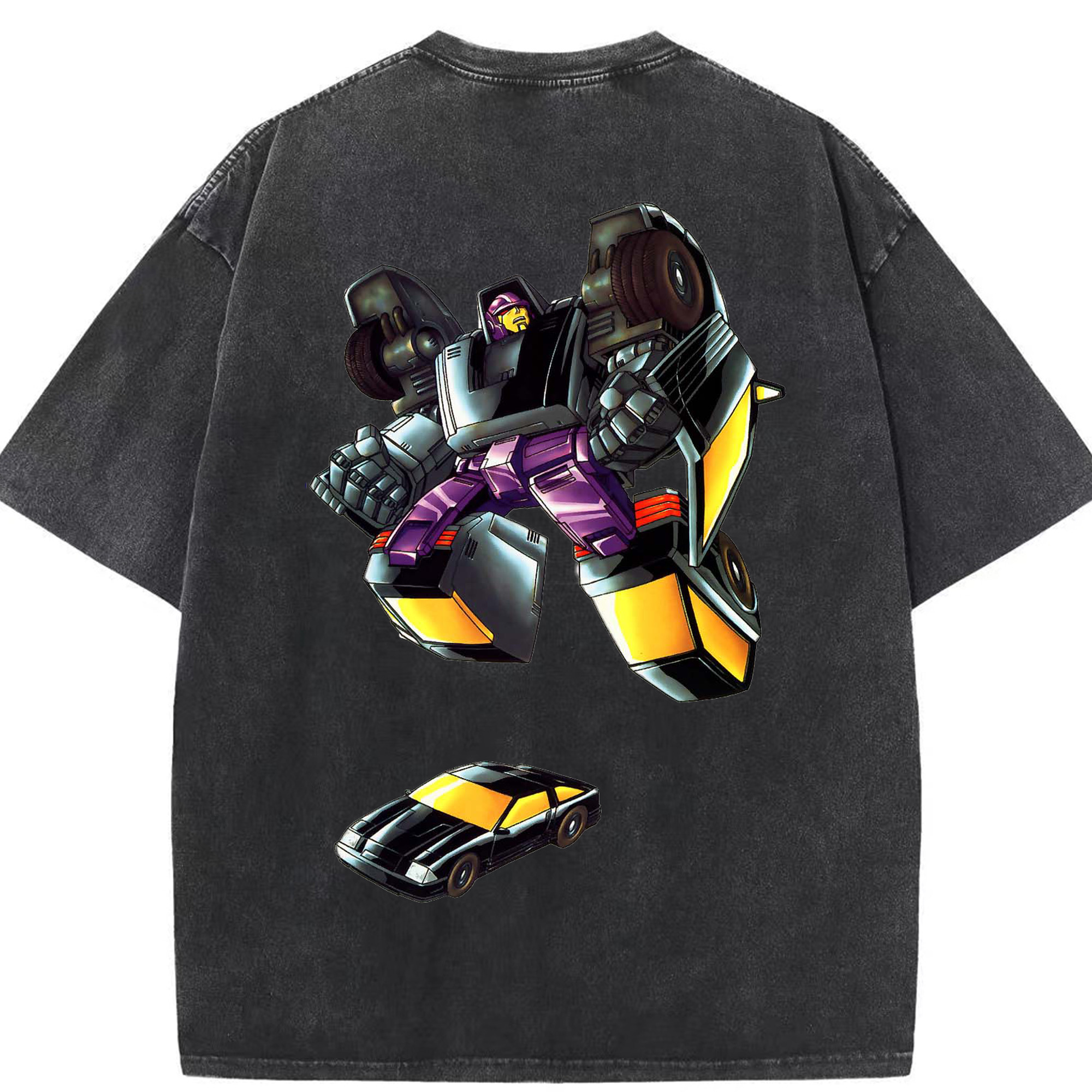 （画像用）  綿100% ヴィンテージ風 半袖Tシャツ（背面プリント）