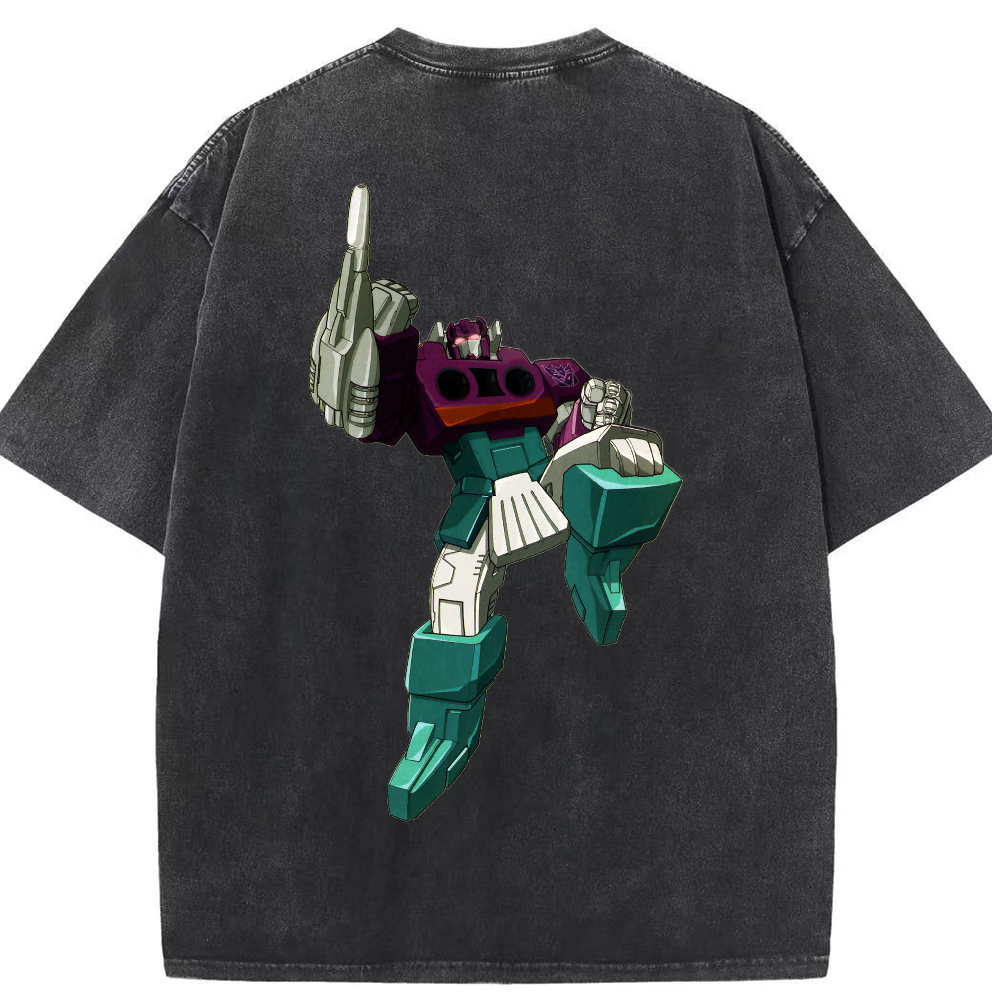 （画像用）  綿100% ヴィンテージ風 半袖Tシャツ（背面プリント）