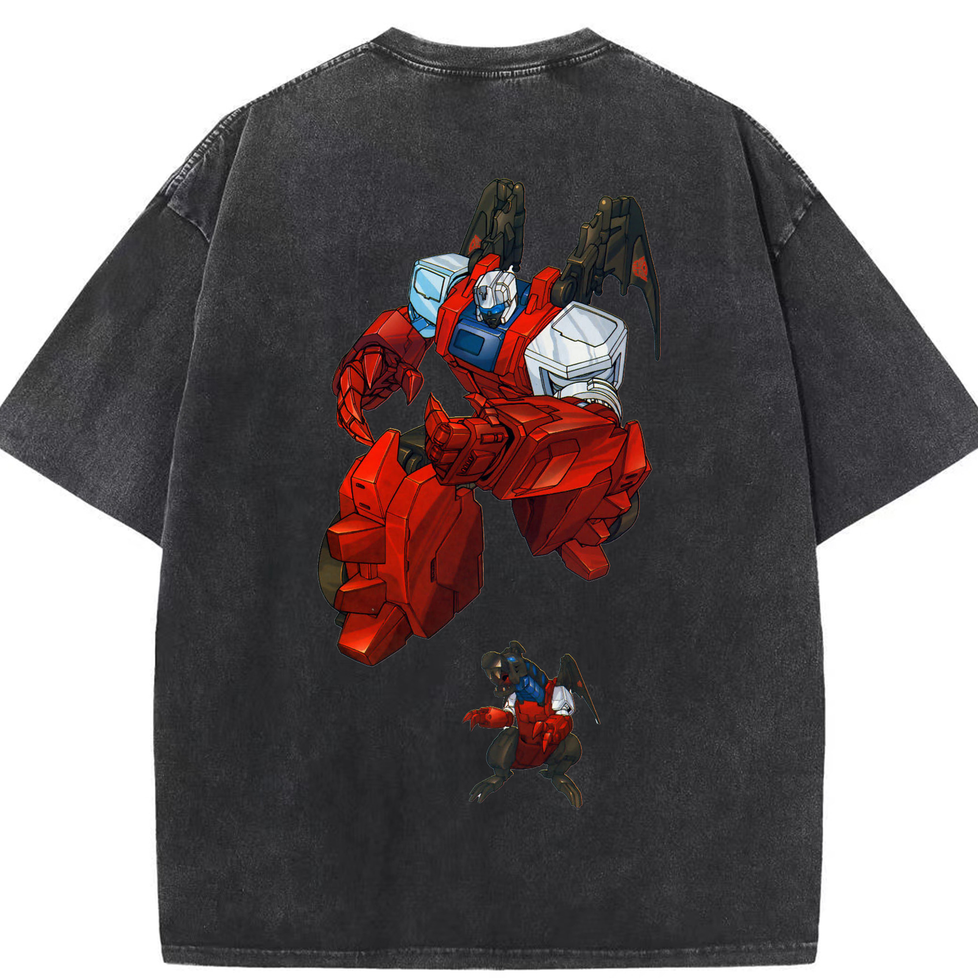 （画像用）  綿100% ヴィンテージ風 半袖Tシャツ（背面プリント）