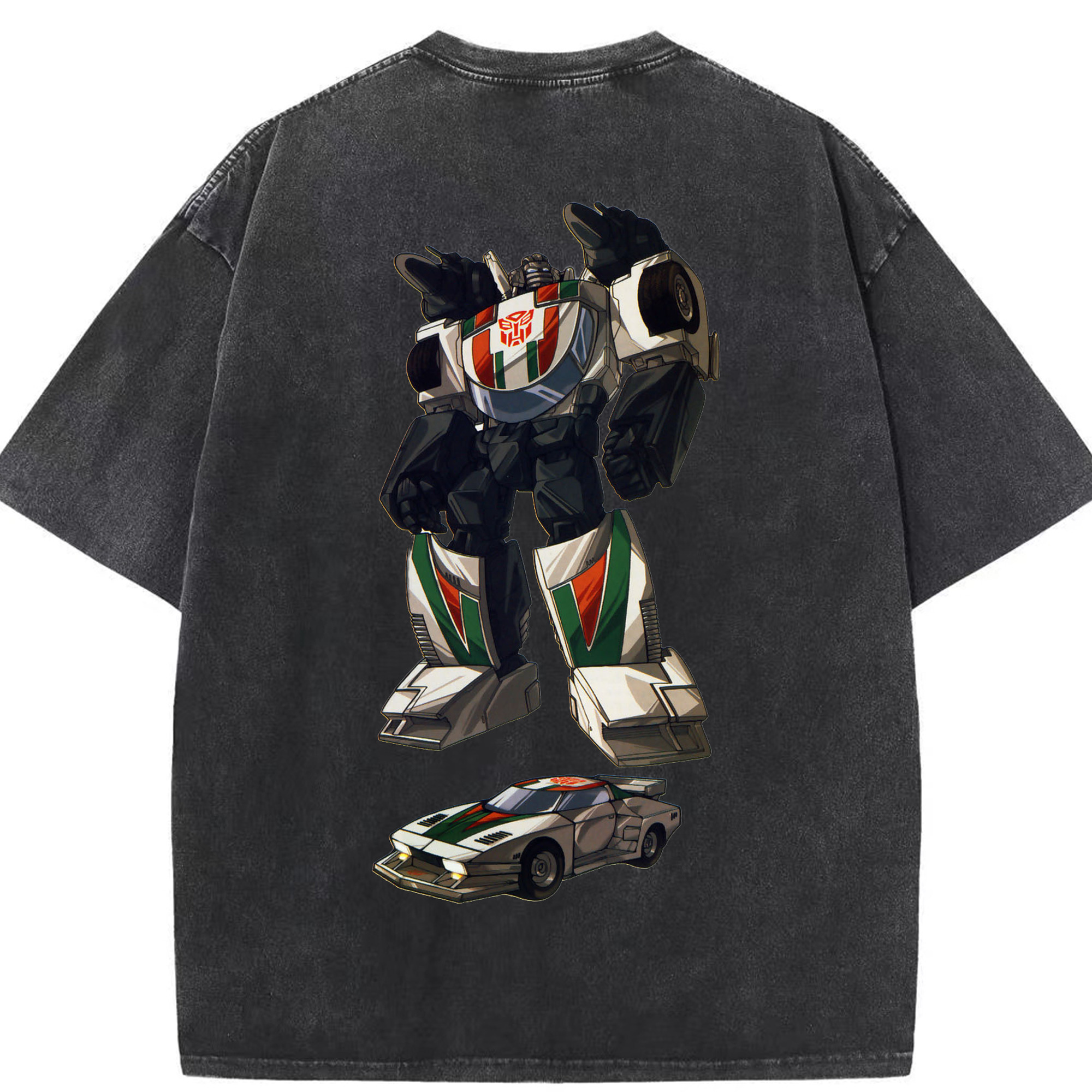 （画像用）  綿100% ヴィンテージ風 半袖Tシャツ（背面プリント）