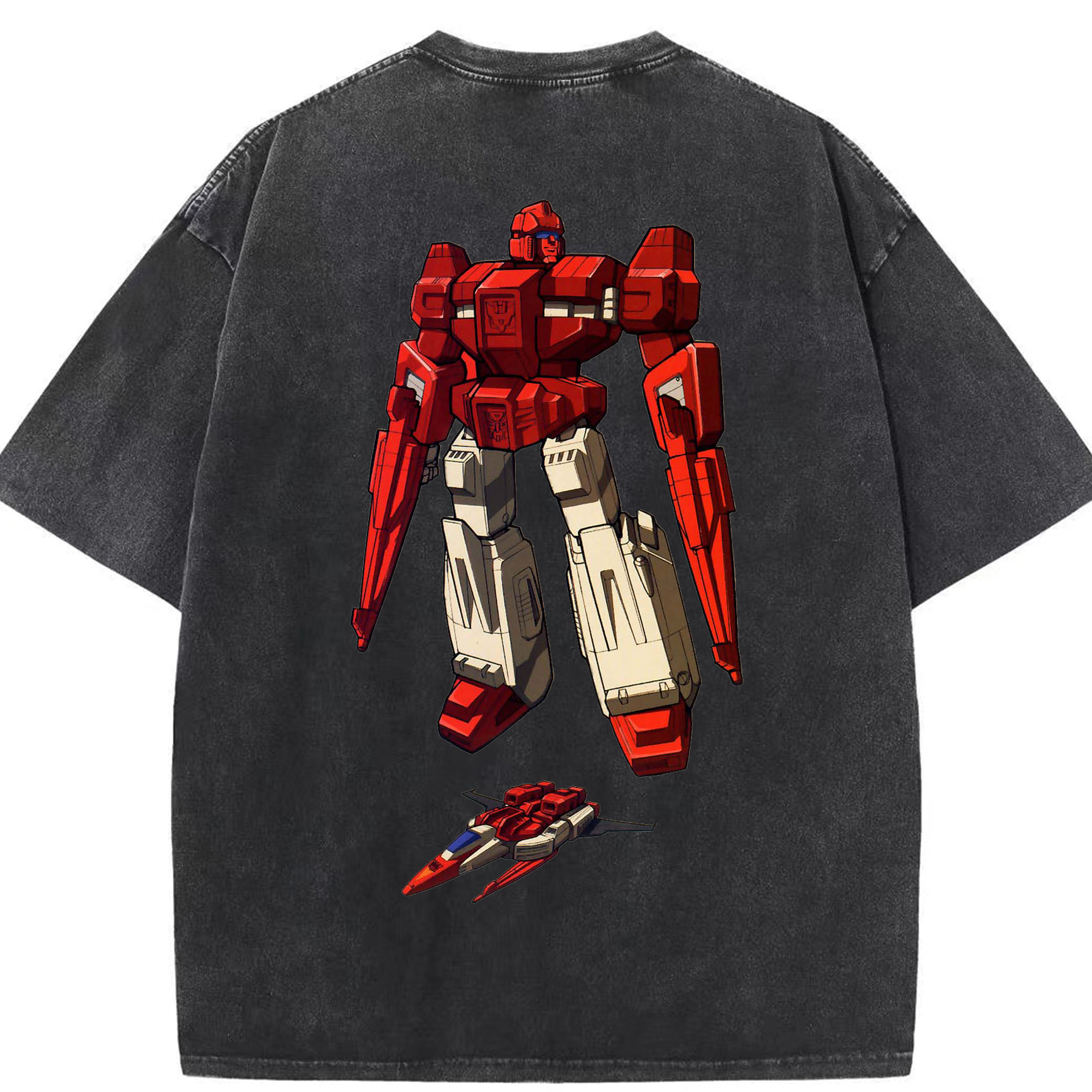（画像用）  綿100% ヴィンテージ風 半袖Tシャツ（背面プリント）