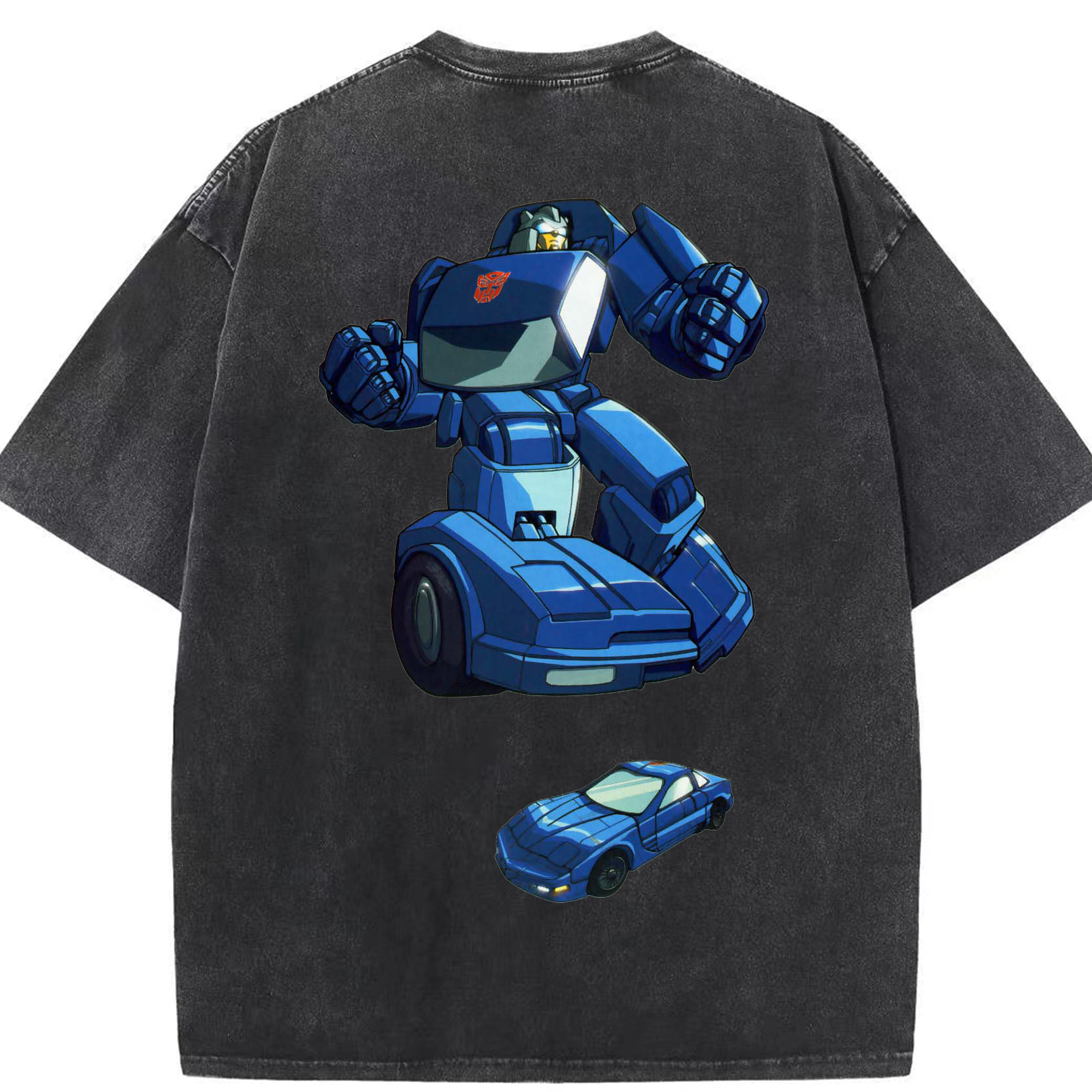 （画像用）  綿100% ヴィンテージ風 半袖Tシャツ（背面プリント）
