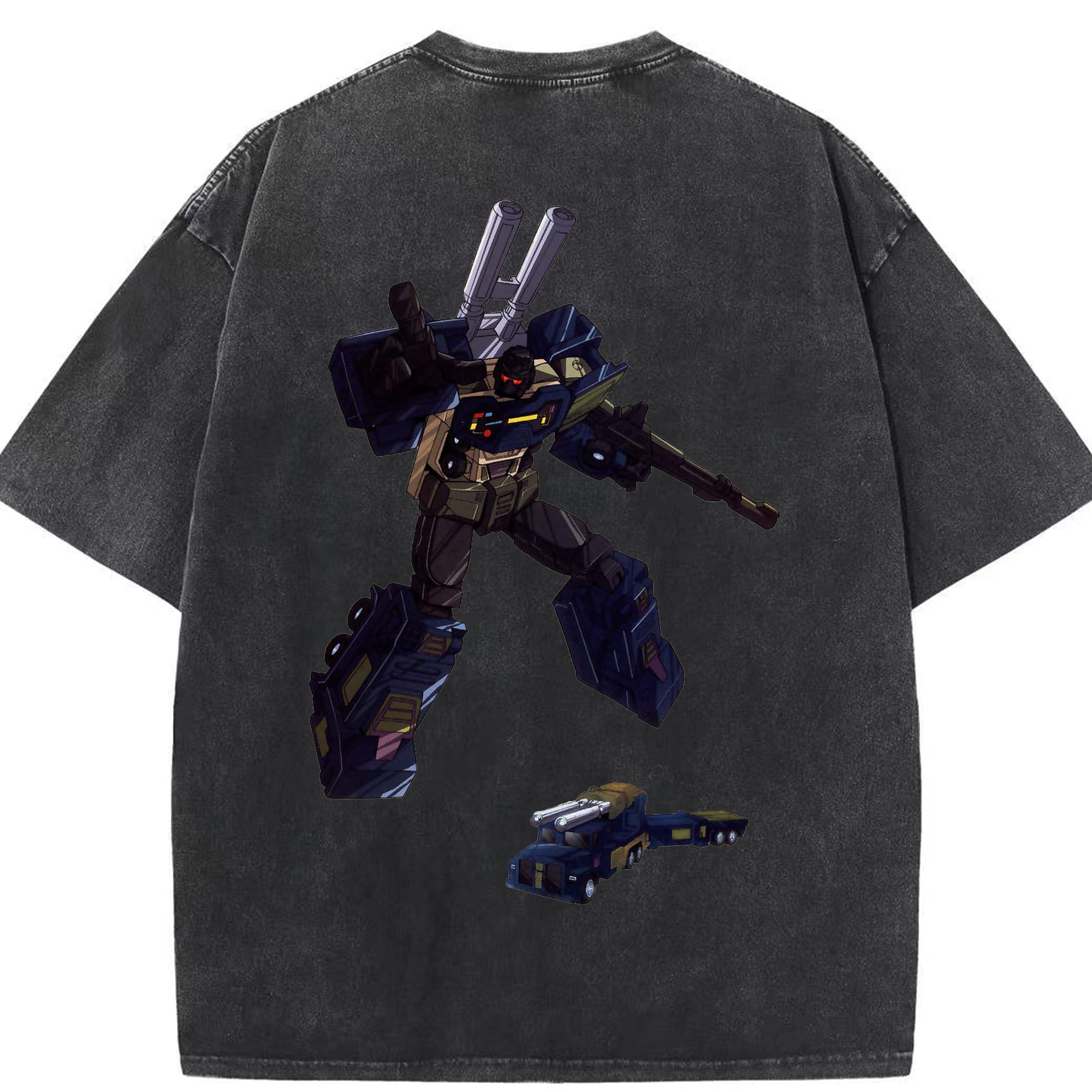 （画像用）  綿100% ヴィンテージ風 半袖Tシャツ（背面プリント）