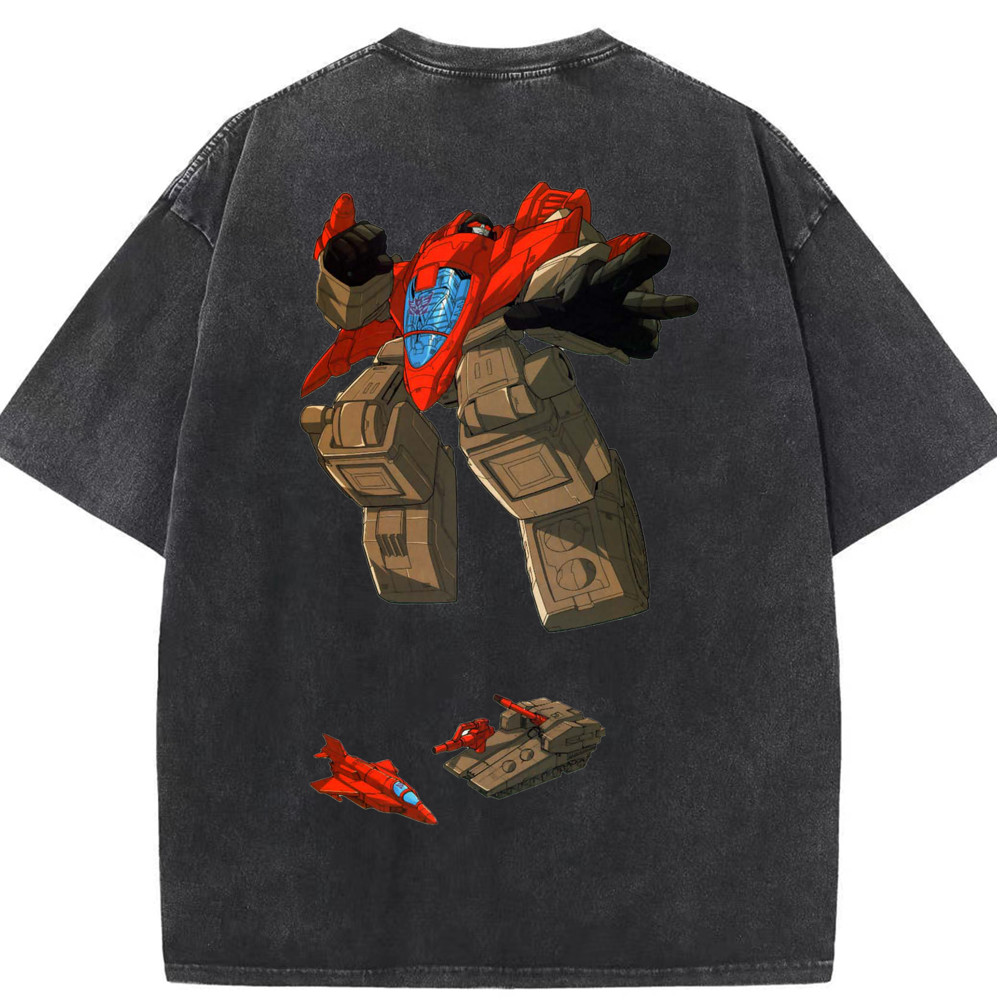 （画像用）  綿100% ヴィンテージ風 半袖Tシャツ（背面プリント）