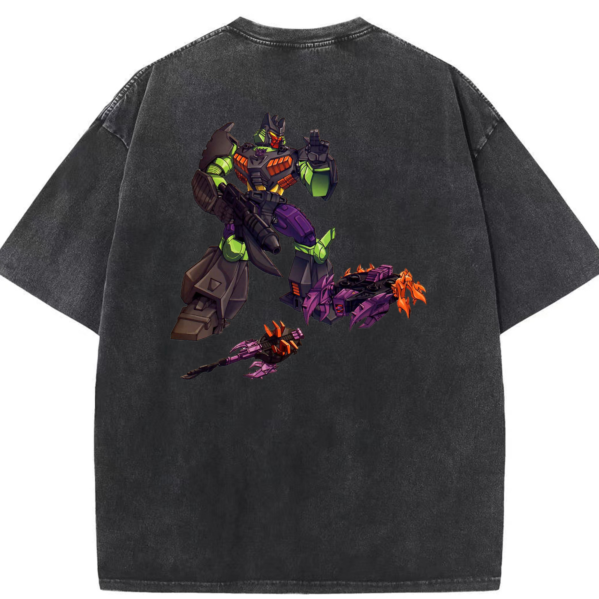 （画像用）  綿100% ヴィンテージ風 半袖Tシャツ（背面プリント）