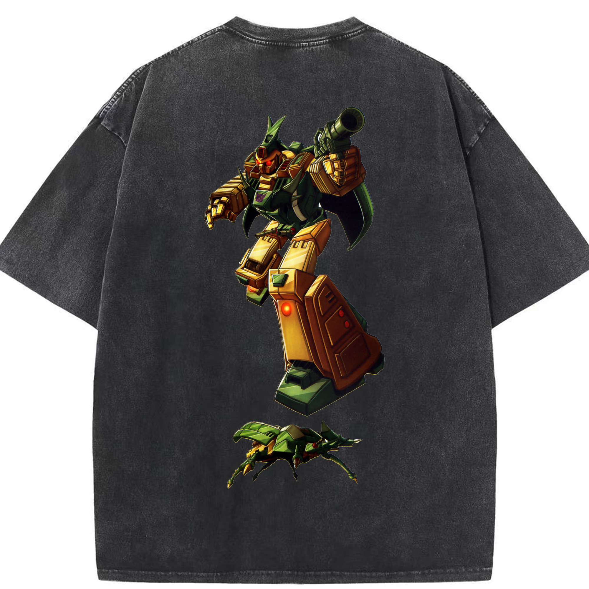 （画像用）  綿100% ヴィンテージ風 半袖Tシャツ（背面プリント）